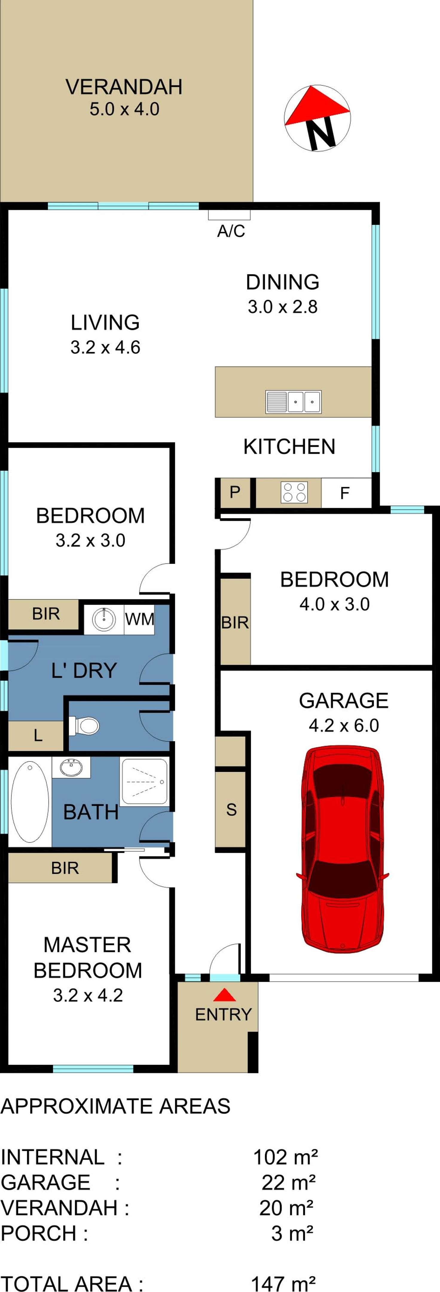 Floorplan of Homely house listing, 7 Terrene Terrace, Point Cook VIC 3030