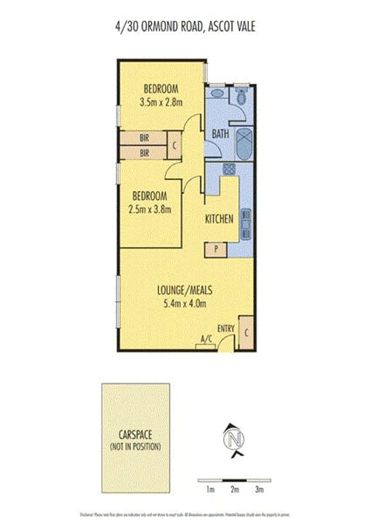 Floorplan of Homely apartment listing, 4/30 Ormond Road, Ascot Vale VIC 3032