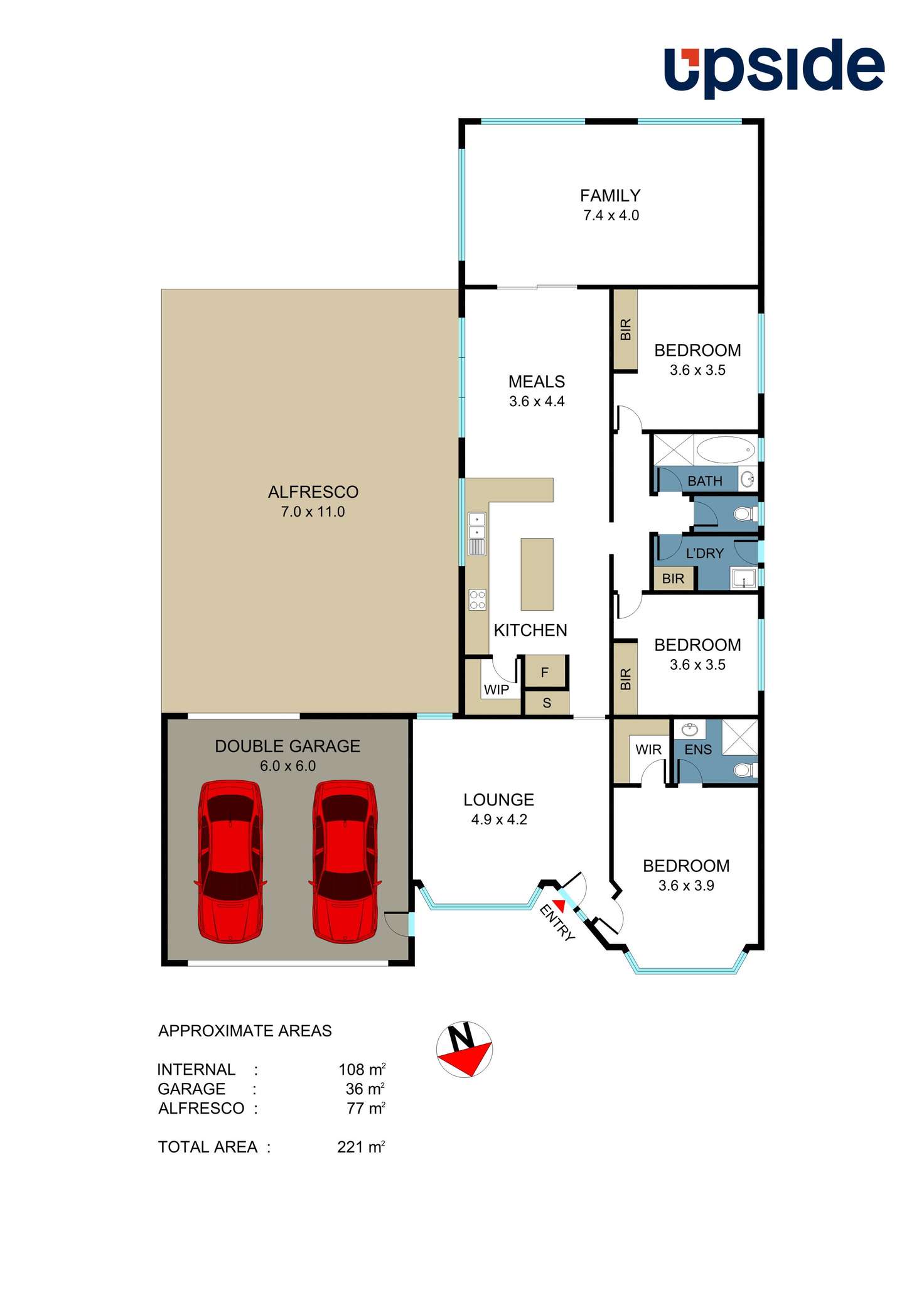 Floorplan of Homely house listing, 40 Lats Avenue, Carrum Downs VIC 3201