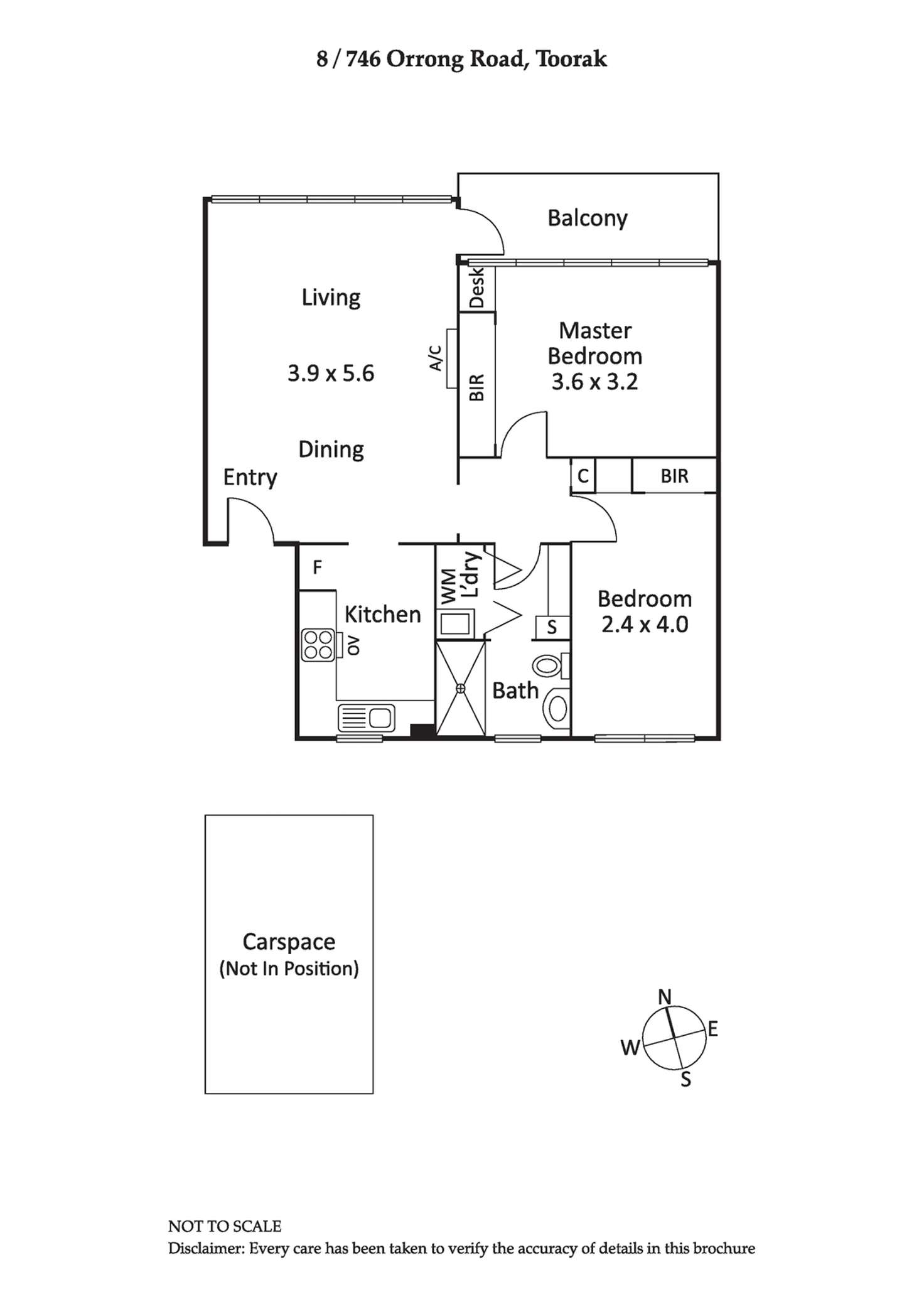 Floorplan of Homely apartment listing, 8/746 Orrong Road, Toorak VIC 3142