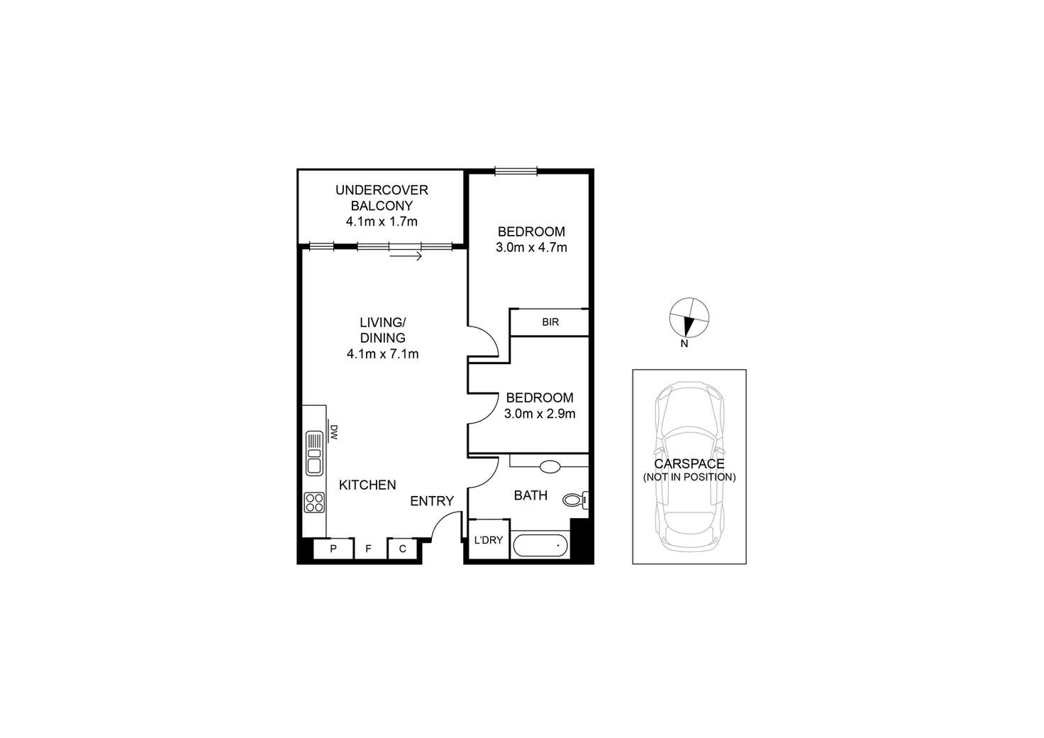 Floorplan of Homely apartment listing, 17/3 Seisman Place, Port Melbourne VIC 3207