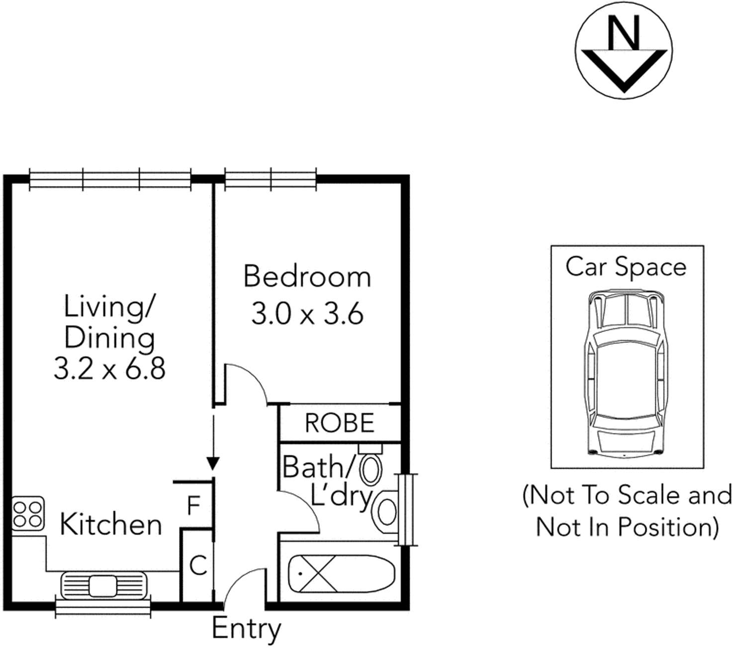 Floorplan of Homely unit listing, 12/305 Albion  Street, Brunswick VIC 3056