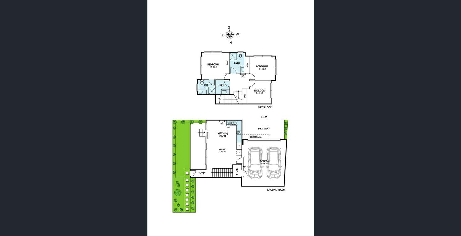 Floorplan of Homely townhouse listing, 3/23 Irvine Crescent, Brunswick West VIC 3055