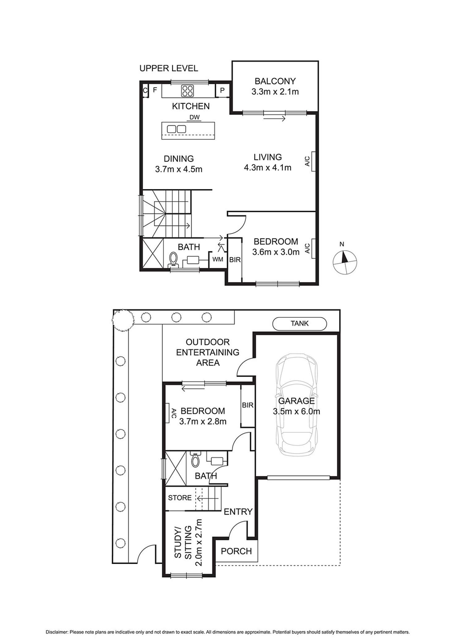 Floorplan of Homely townhouse listing, 6/9 Francesco Street, Bentleigh East VIC 3165