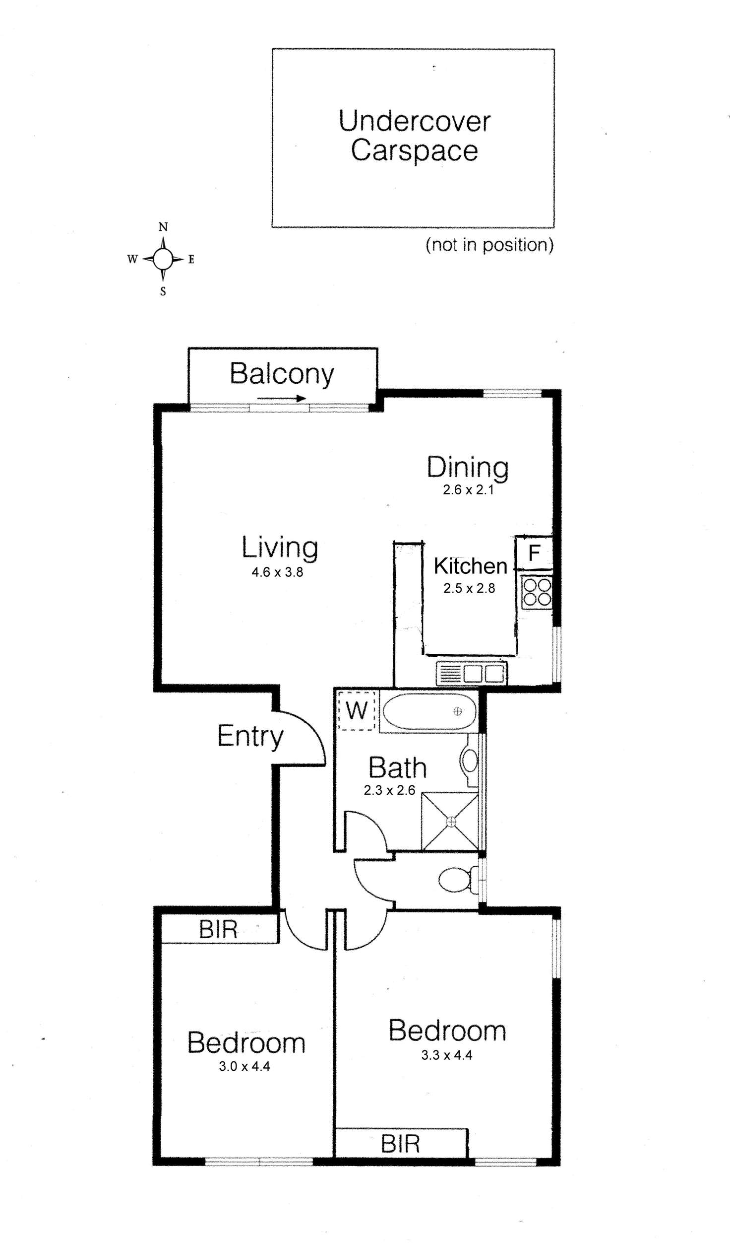 Floorplan of Homely apartment listing, 16/110 Caroline  Street, South Yarra VIC 3141