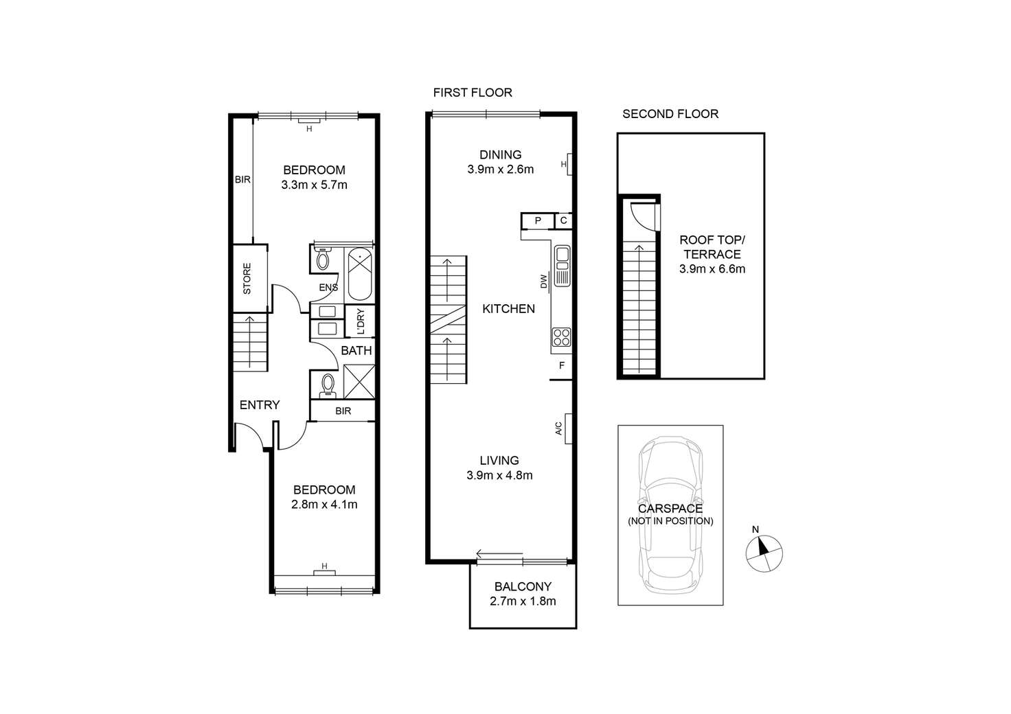 Floorplan of Homely apartment listing, 15/181 Bay Street, Port Melbourne VIC 3207