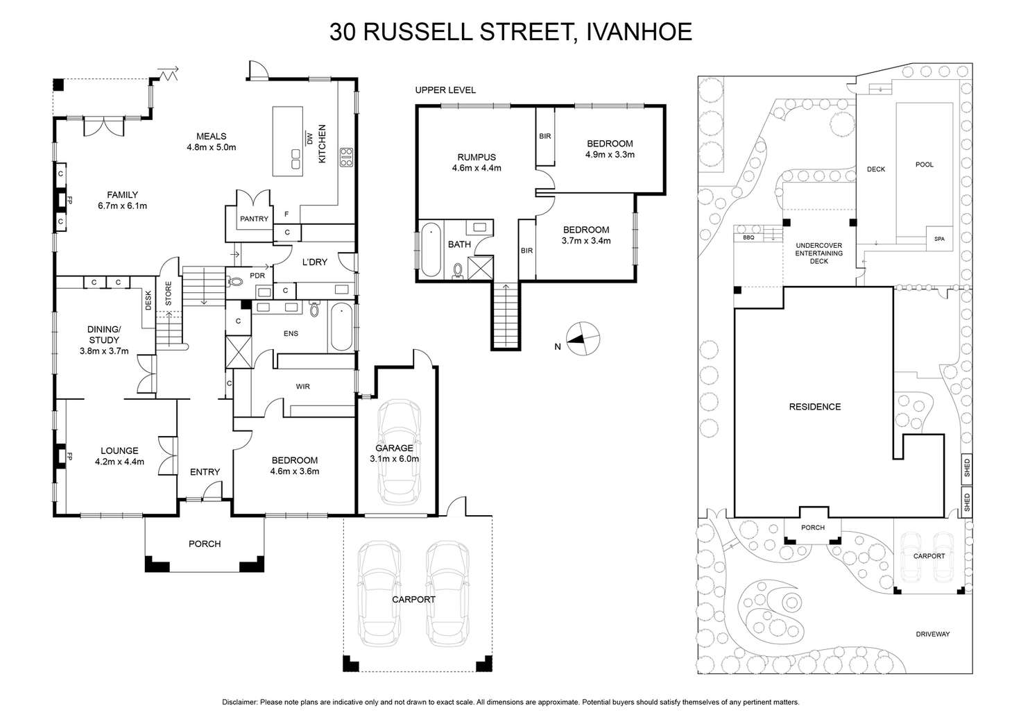 Floorplan of Homely house listing, 30 Russell Street, Ivanhoe VIC 3079