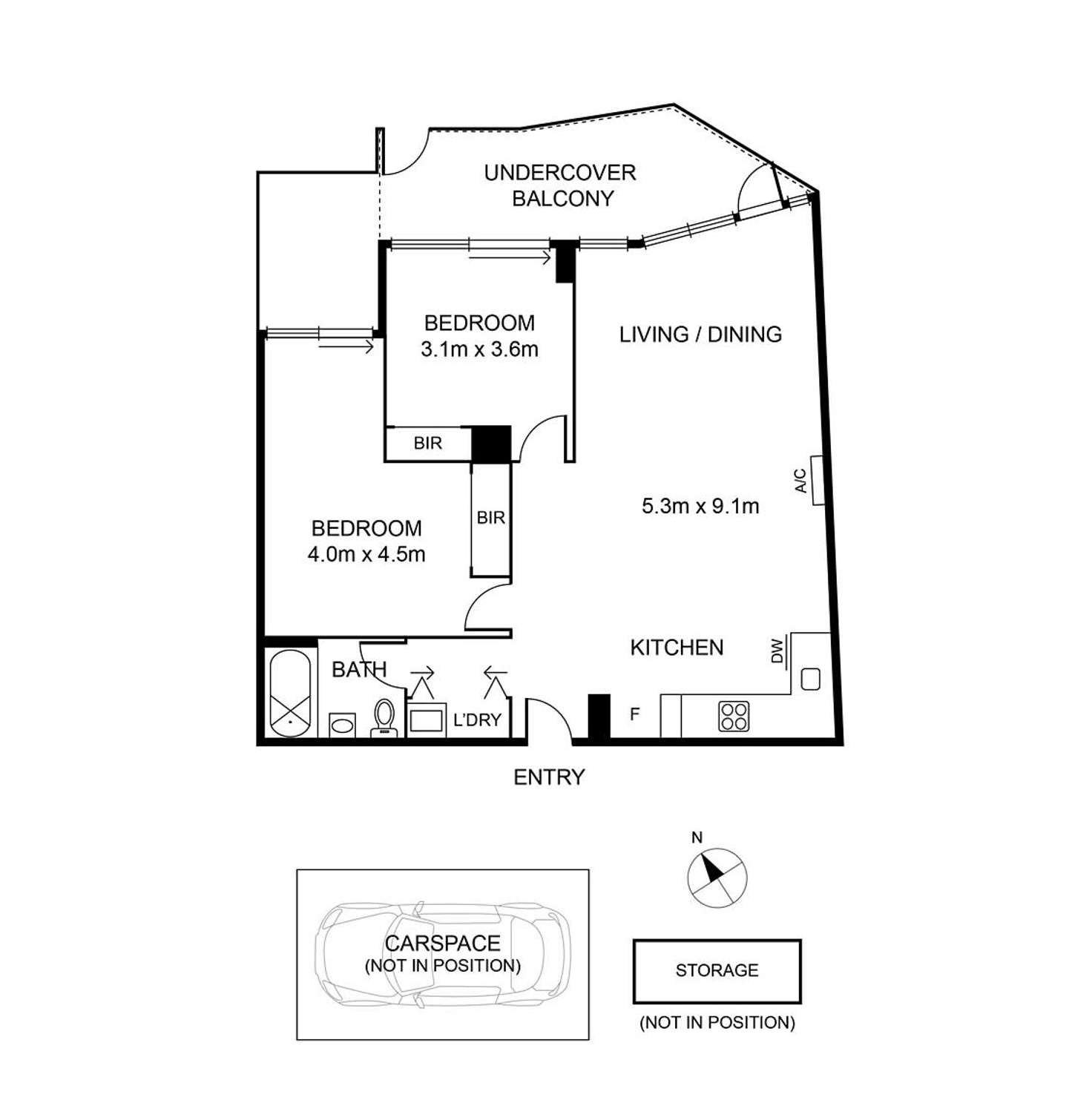 Floorplan of Homely apartment listing, 108/2 Olive York Way, Brunswick West VIC 3055