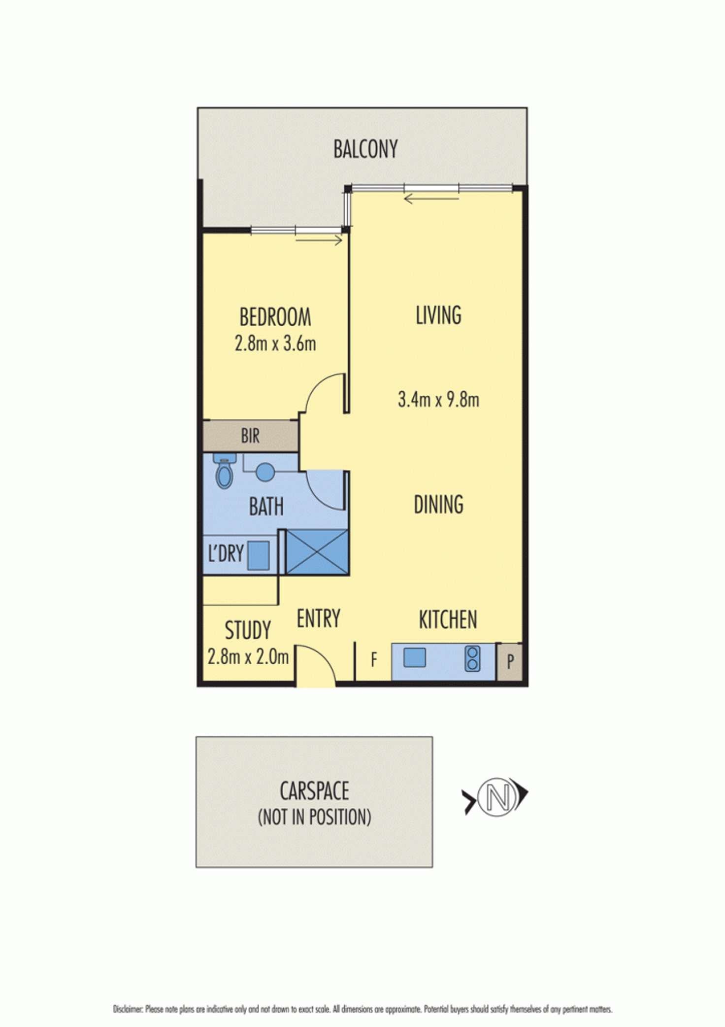 Floorplan of Homely apartment listing, 208/19 Pentridge Boulevard, Coburg VIC 3058