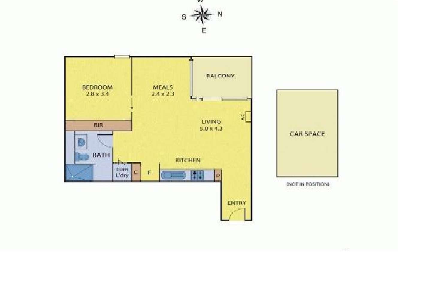 Floorplan of Homely apartment listing, 205/227 Toorak Road, South Yarra VIC 3141