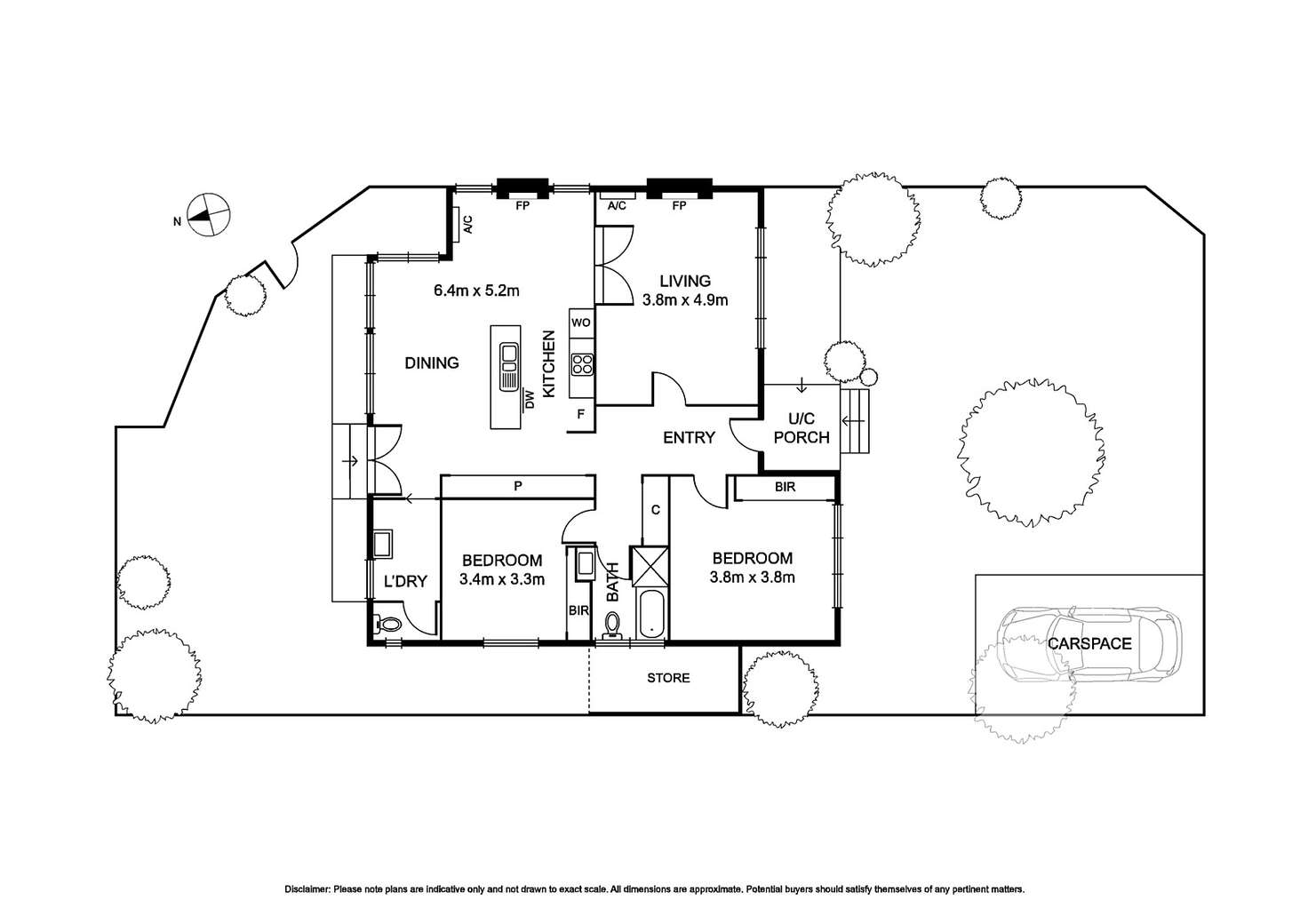 Floorplan of Homely unit listing, 1/25 Hopkins Street, Mckinnon VIC 3204