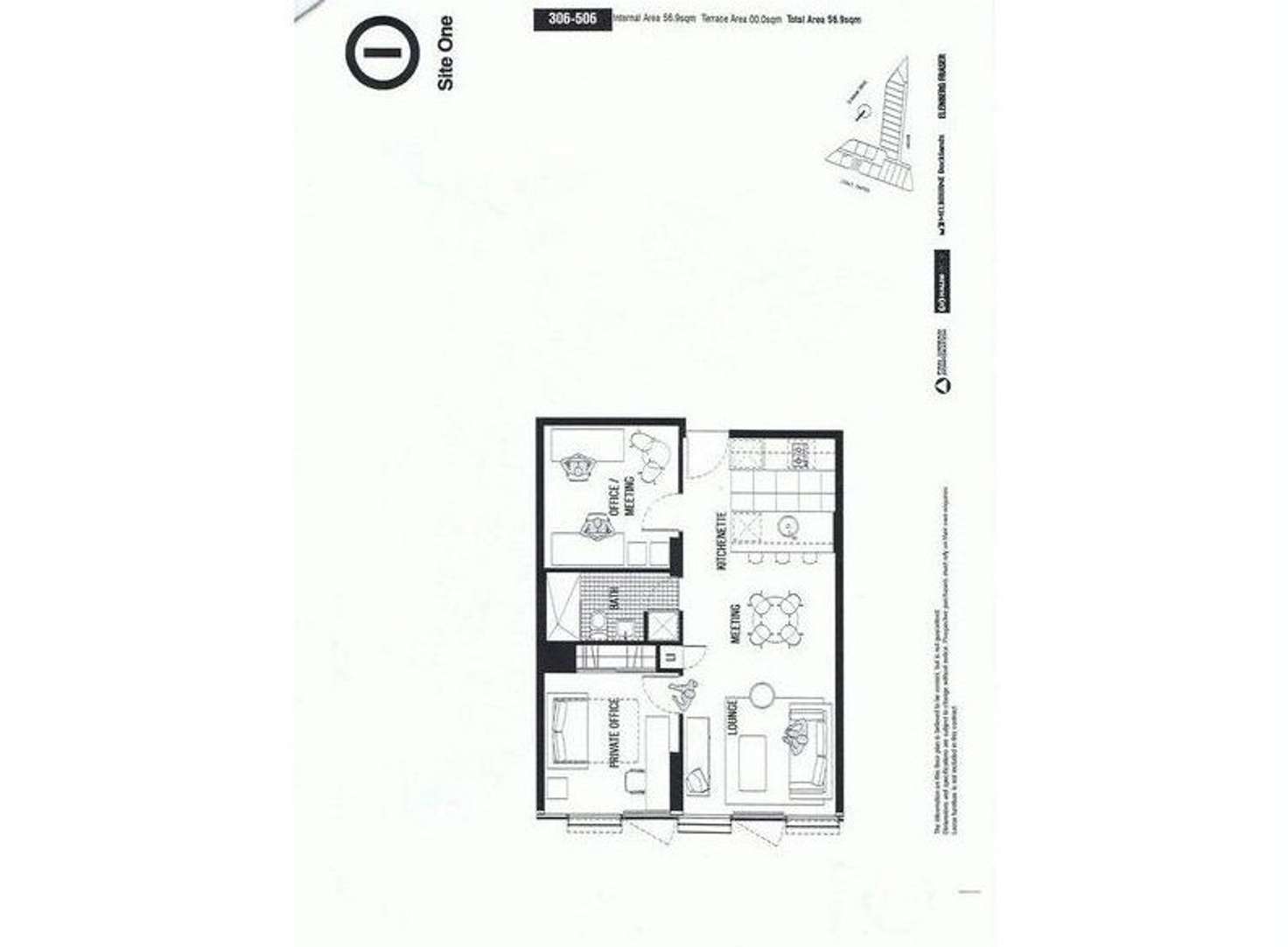Floorplan of Homely apartment listing, 406/757 Bourke Street, Docklands VIC 3008