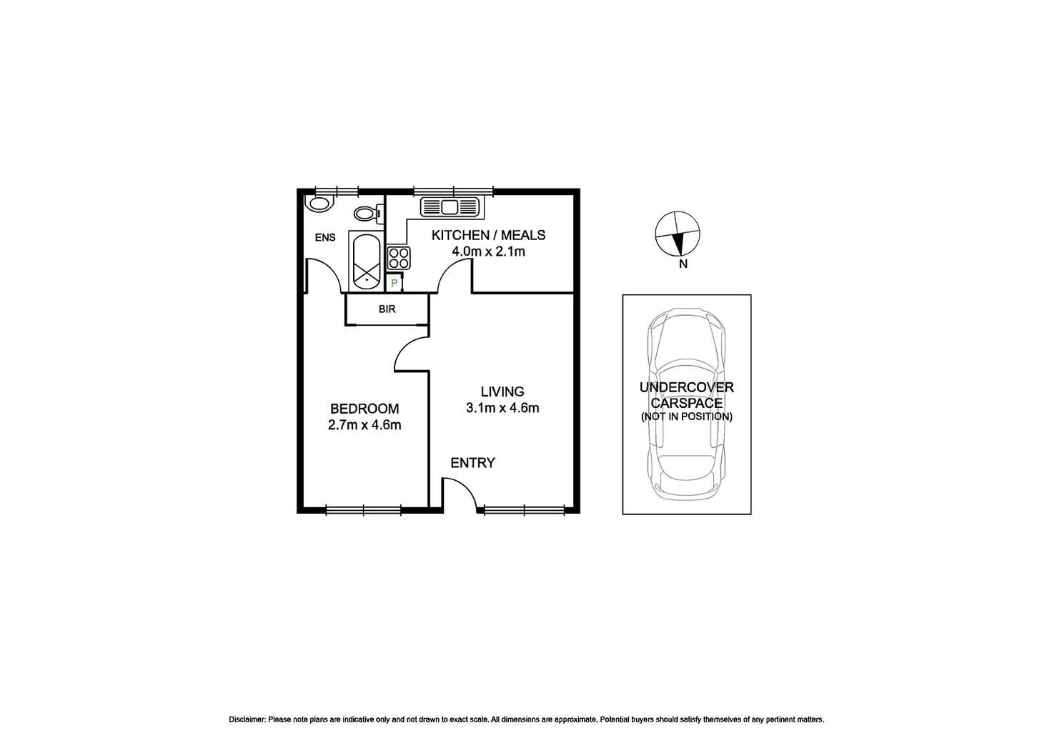 Floorplan of Homely apartment listing, 2/399 Kooyong Road, Elsternwick VIC 3185