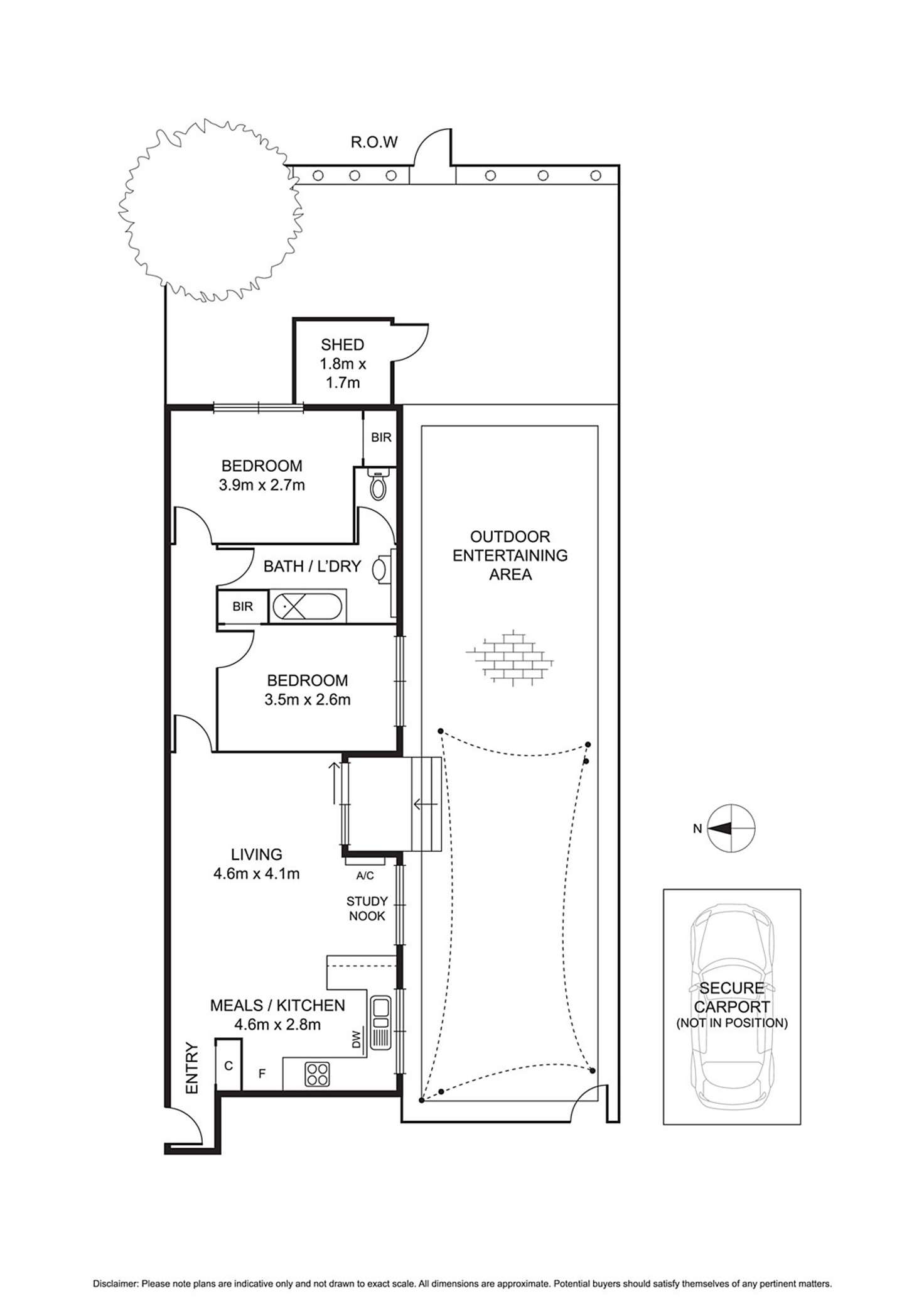 Floorplan of Homely unit listing, 3/21 Royal Avenue, Glen Huntly VIC 3163