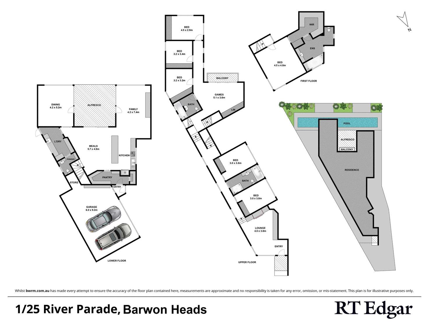 Floorplan of Homely house listing, 1/25 River Parade, Barwon Heads VIC 3227