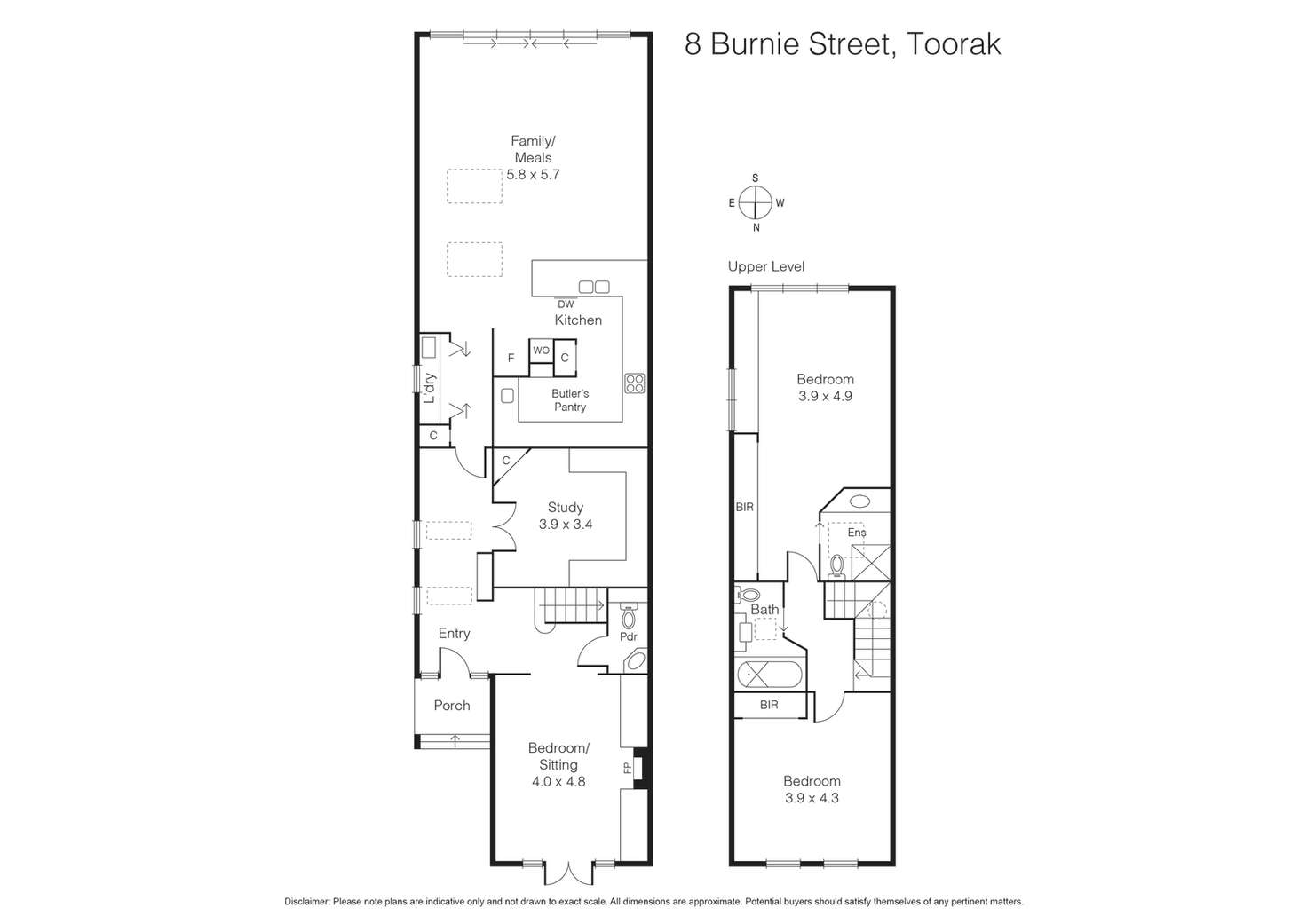 Floorplan of Homely house listing, 8 Burnie Street, Toorak VIC 3142