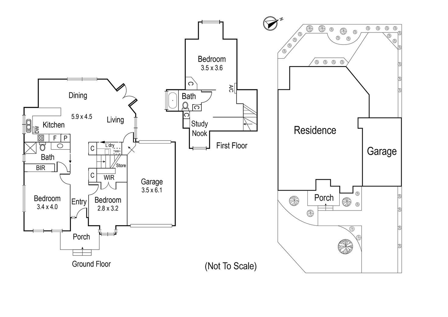 Floorplan of Homely townhouse listing, 5/75 Ellesmere Parade, Rosanna VIC 3084