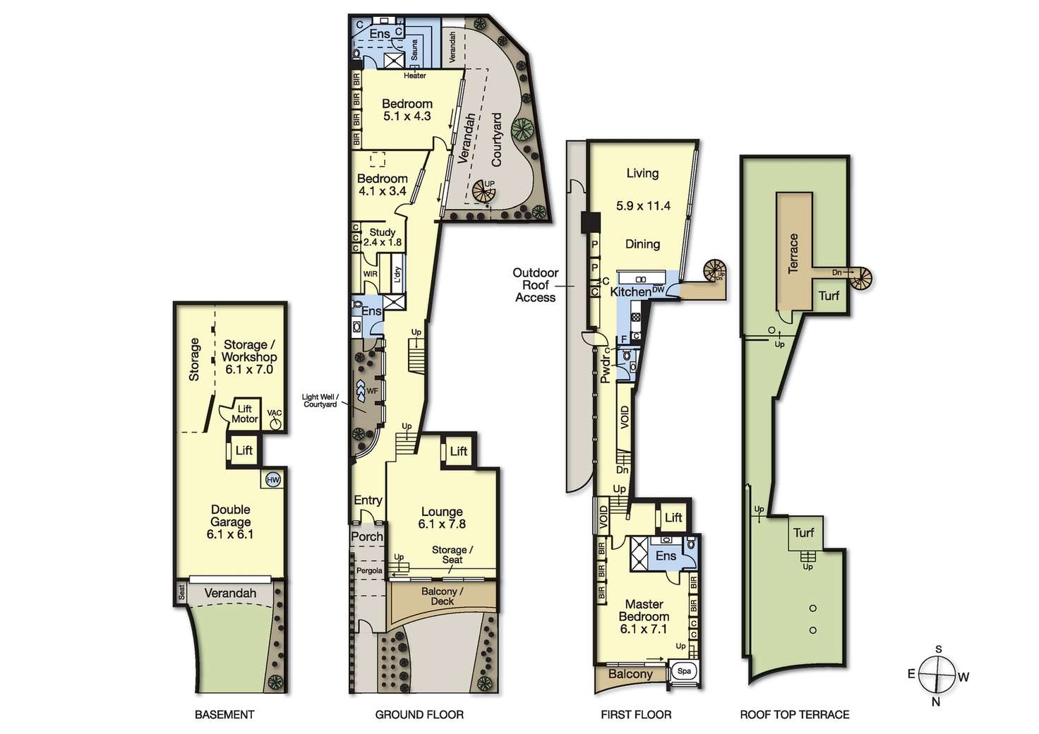 Floorplan of Homely house listing, 6b Cole Street, Brighton VIC 3186