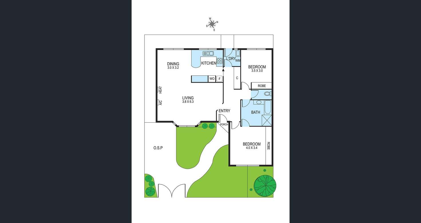 Floorplan of Homely unit listing, 2/10. St James  Avenue, Bentleigh VIC 3204