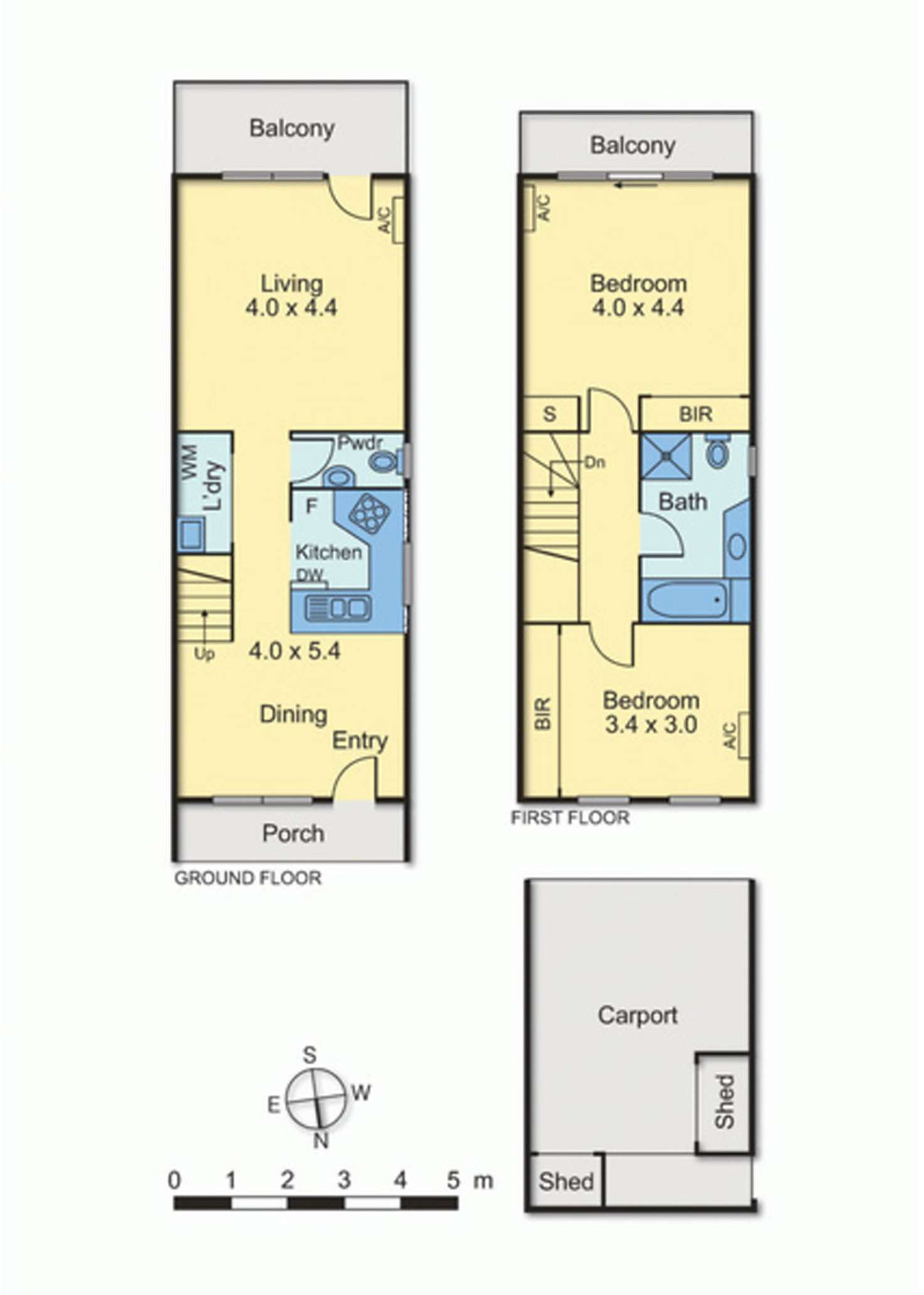 Floorplan of Homely townhouse listing, 19 Egginton Street, Brunswick West VIC 3055