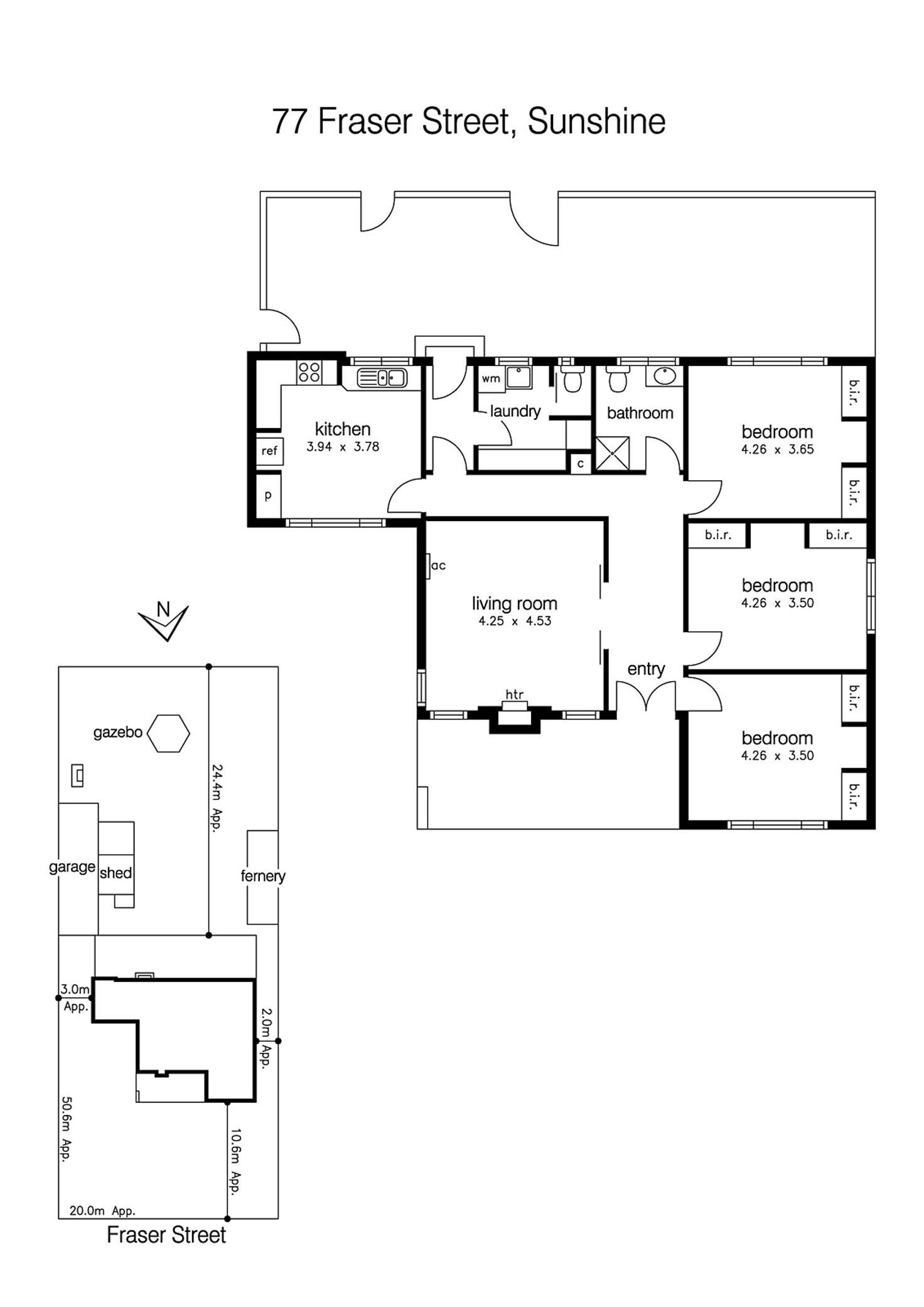 Floorplan of Homely house listing, 77 Fraser Street, Sunshine VIC 3020