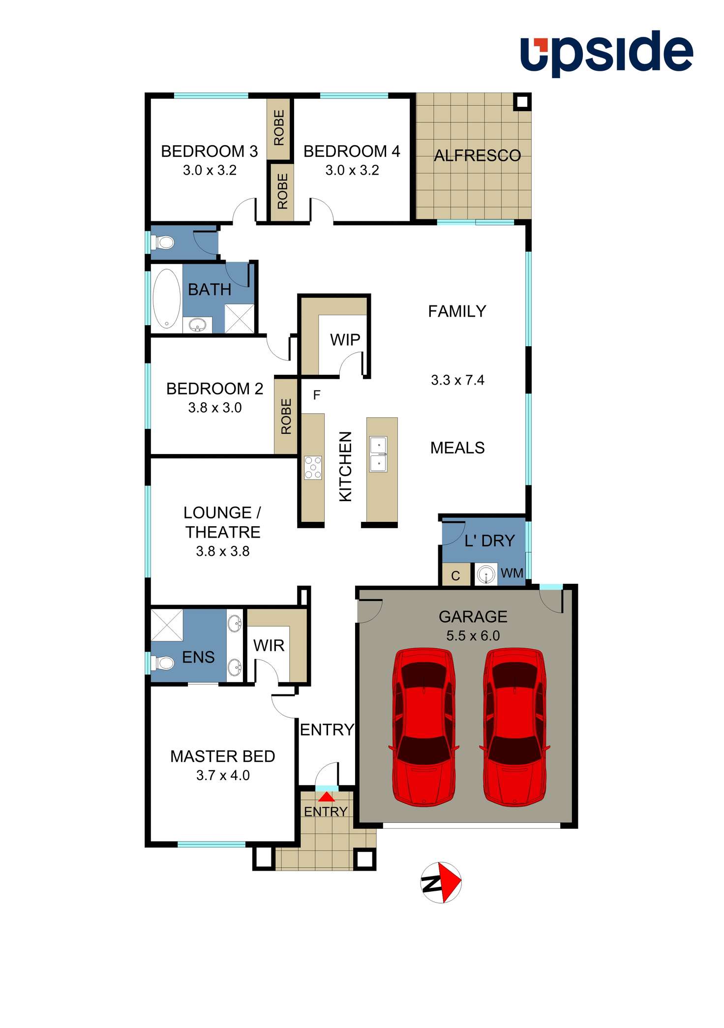 Floorplan of Homely house listing, 25 Wool Street, Aintree VIC 3336
