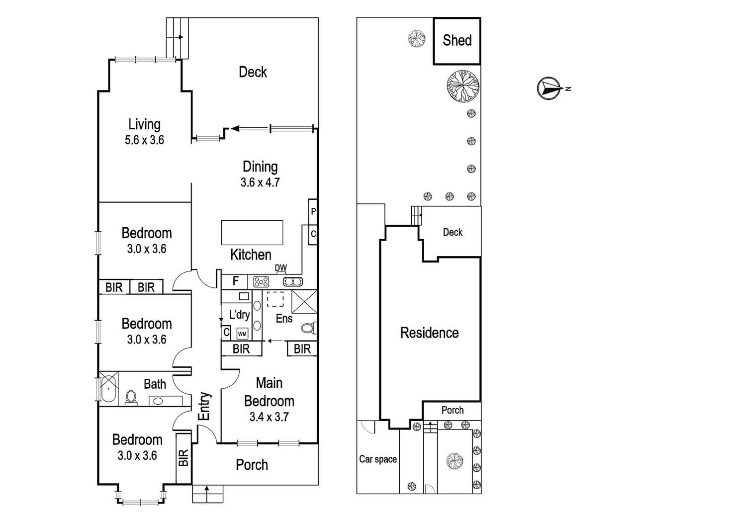 Floorplan of Homely house listing, 232 Station Street, Fairfield VIC 3078