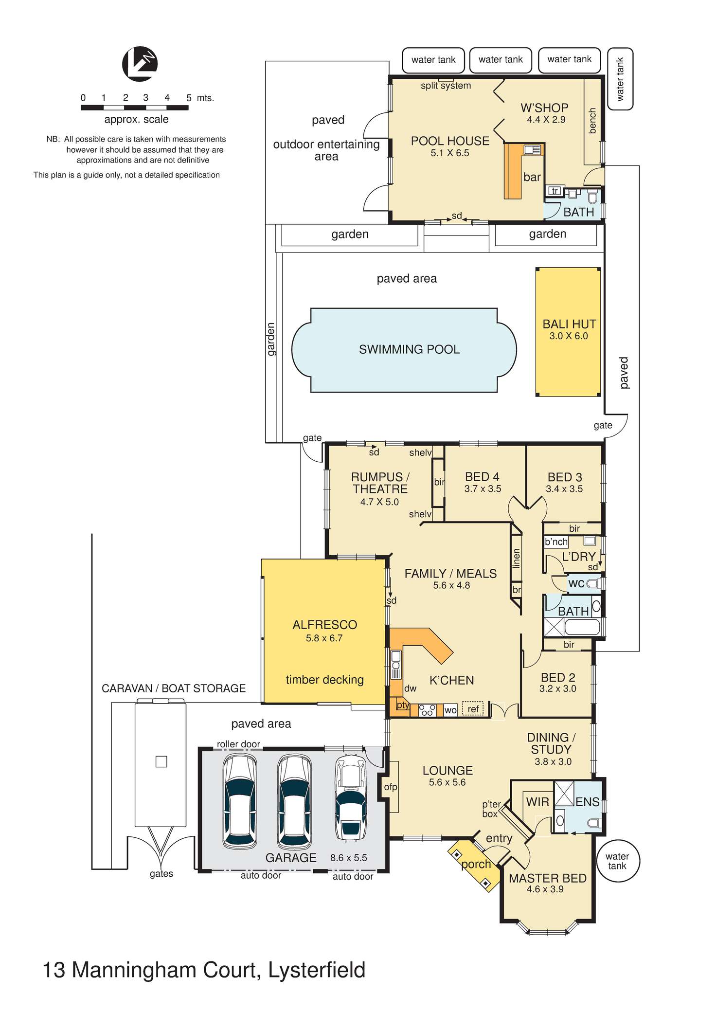 Floorplan of Homely house listing, 13 Manningham Court, Lysterfield VIC 3156