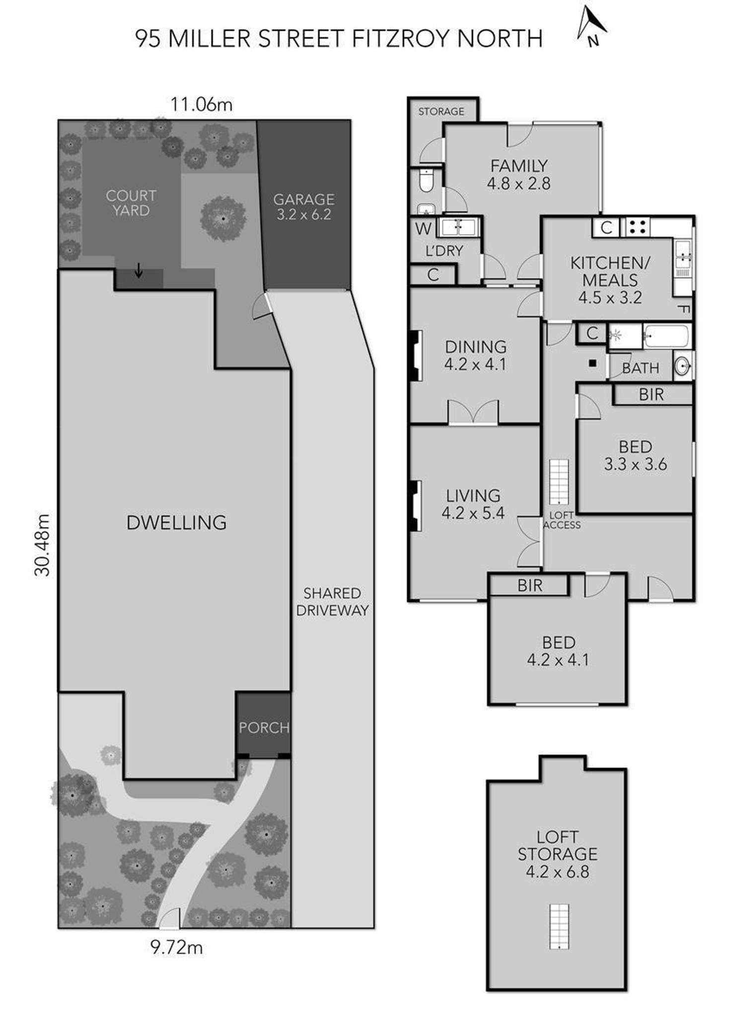 Floorplan of Homely house listing, 95 Miller Street, Fitzroy North VIC 3068