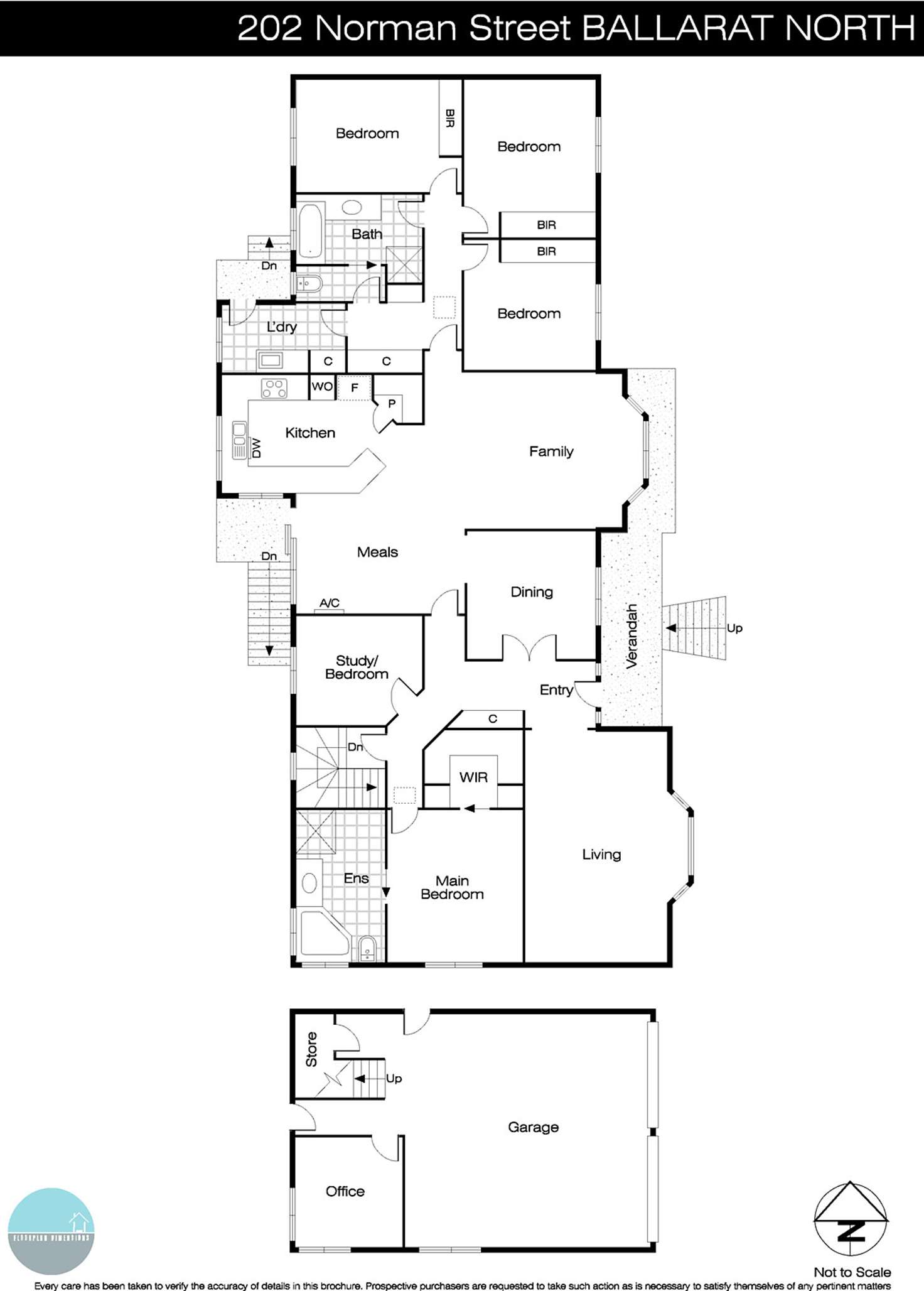 Floorplan of Homely house listing, 202 Norman Street, Ballarat North VIC 3350