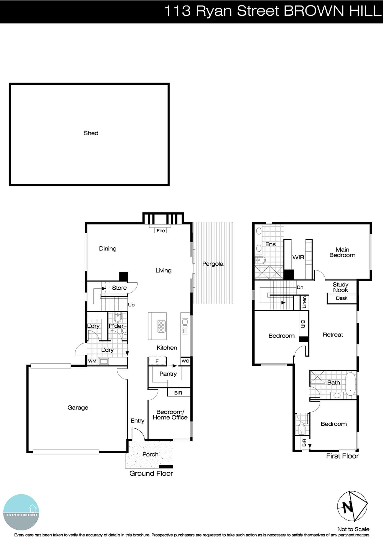 Floorplan of Homely house listing, 113 Ryan Street, Brown Hill VIC 3350