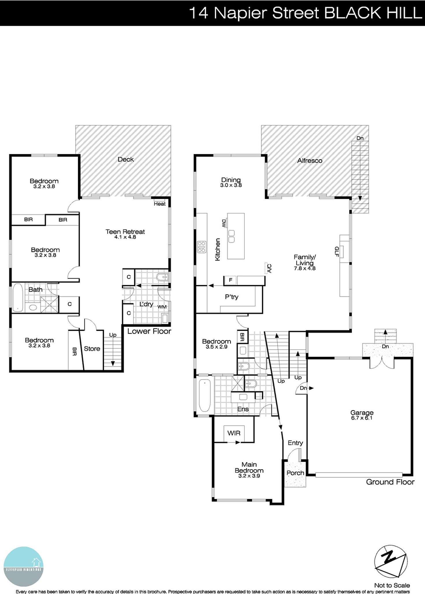 Floorplan of Homely house listing, 14 Napier Street, Black Hill VIC 3350