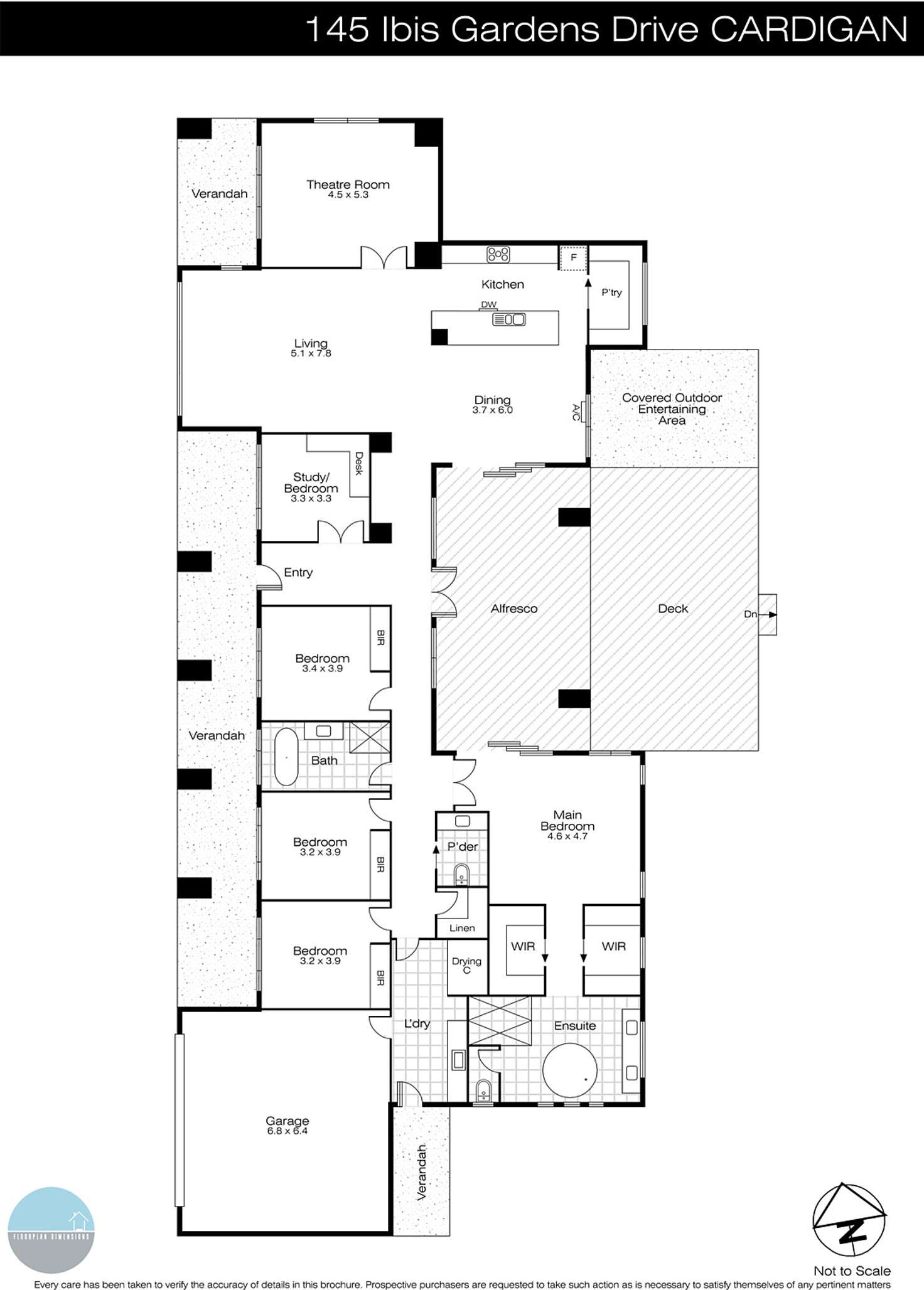 Floorplan of Homely house listing, 145 Ibis Gardens Court, Cardigan VIC 3352