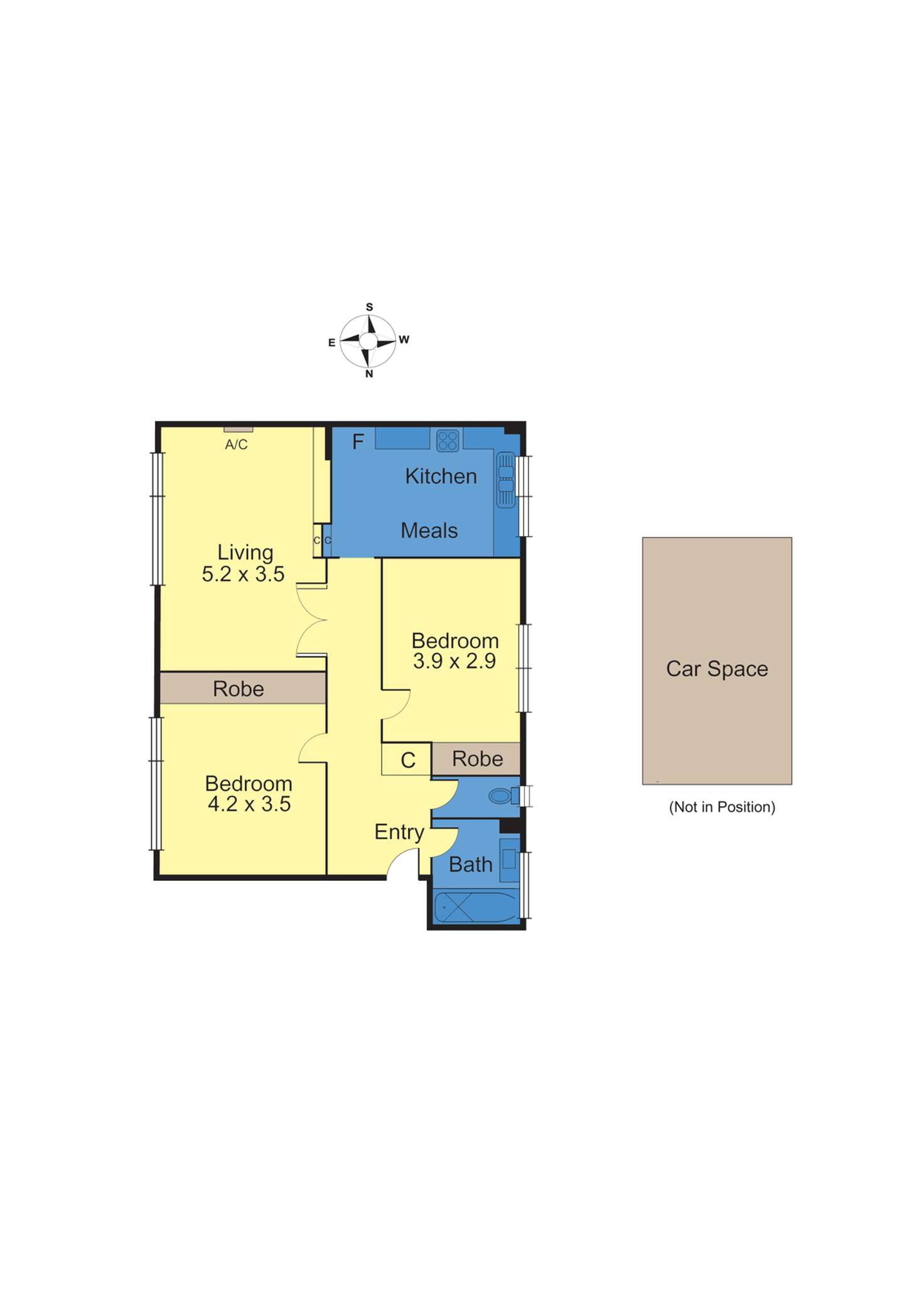 Floorplan of Homely apartment listing, 1/583 Glenferrie Road, Hawthorn VIC 3122