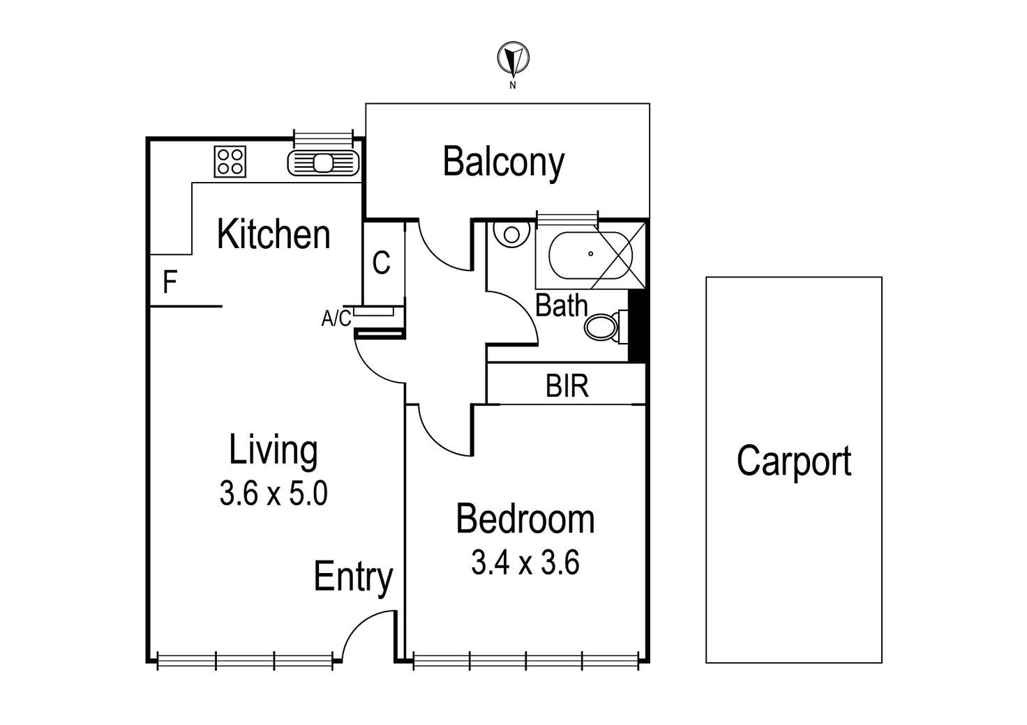 Floorplan of Homely apartment listing, 3/289 Upper Heidelberg Road, Ivanhoe VIC 3079