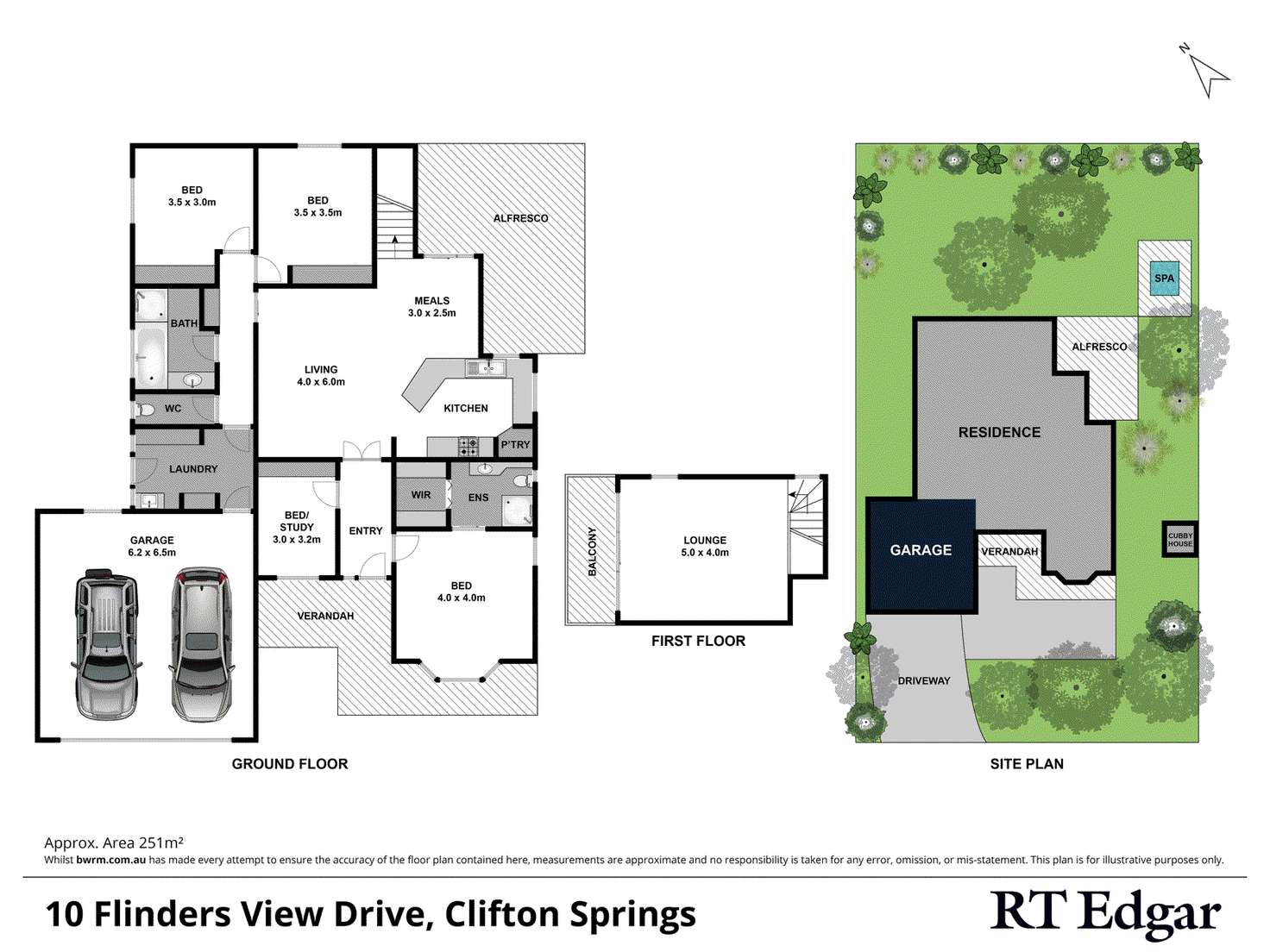Floorplan of Homely house listing, 10 Flinders View Drive, Clifton Springs VIC 3222