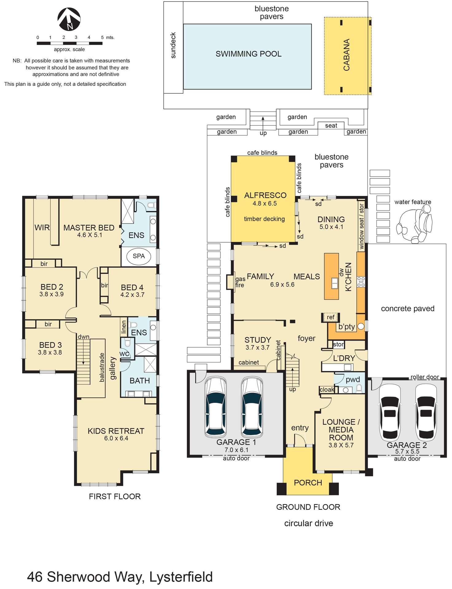 Floorplan of Homely house listing, 46 Sherwood Way, Lysterfield VIC 3156