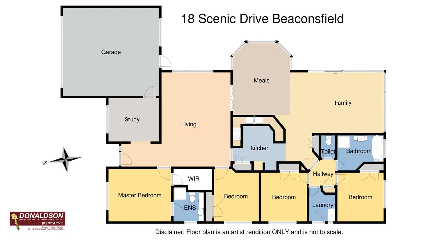 Floorplan of Homely house listing, 18 Scenic Drive, Beaconsfield VIC 3807