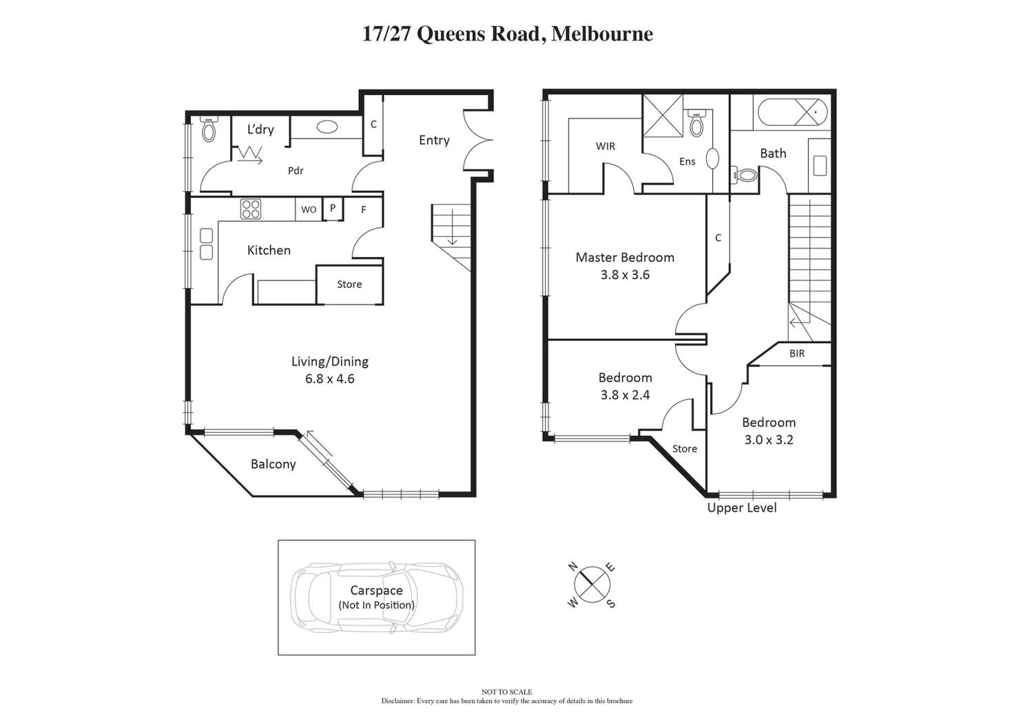 Floorplan of Homely apartment listing, 17/27 Queens Road, Melbourne VIC 3004
