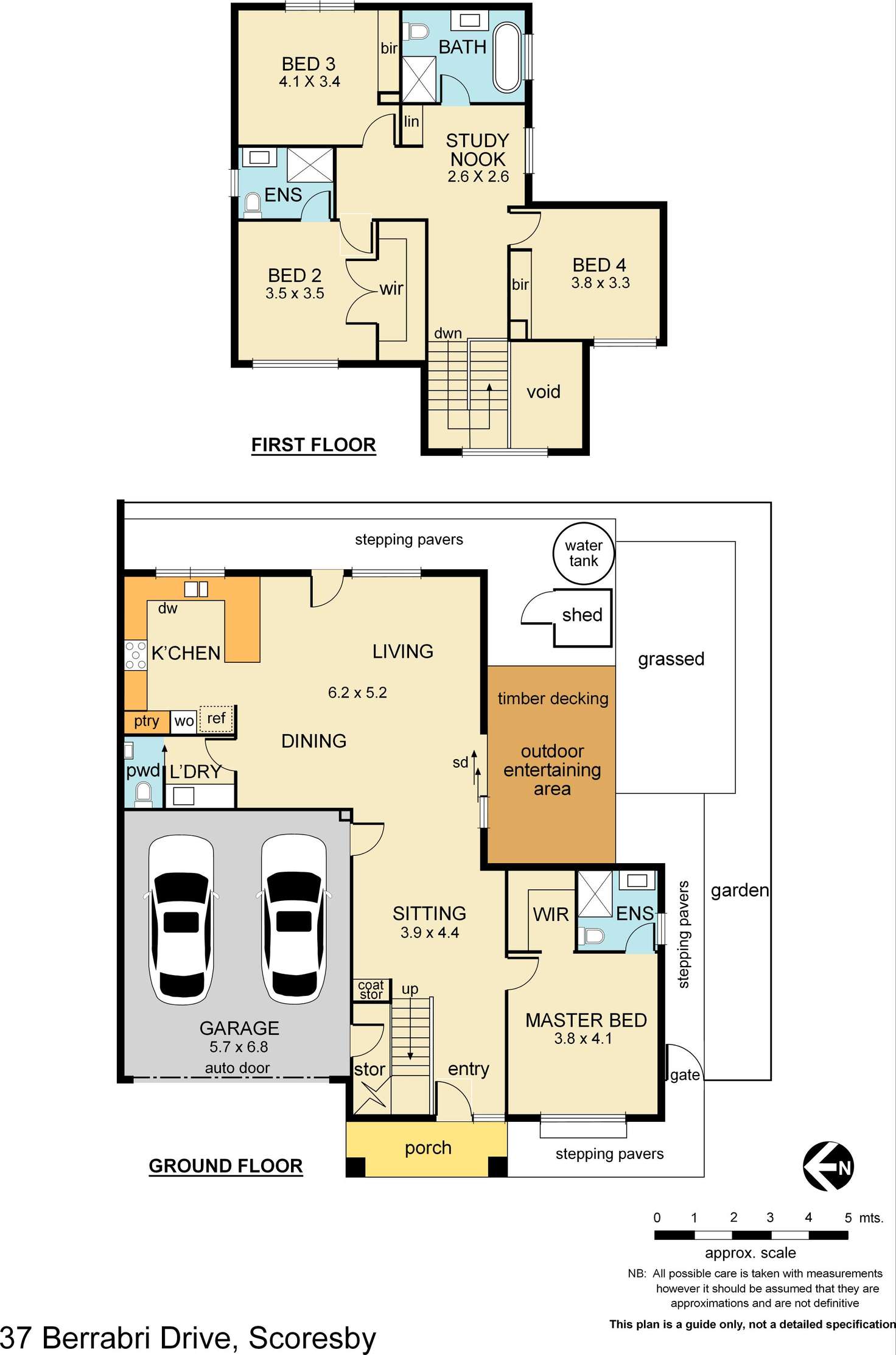 Floorplan of Homely townhouse listing, 37 Berrabri Drive, Scoresby VIC 3179