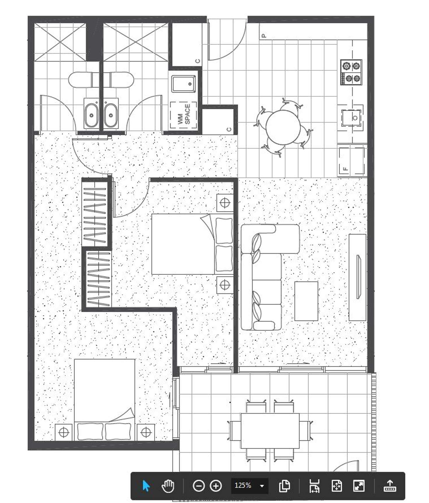 Floorplan of Homely unit listing, 1/88 Trenerry  Crescent, Abbotsford VIC 3067