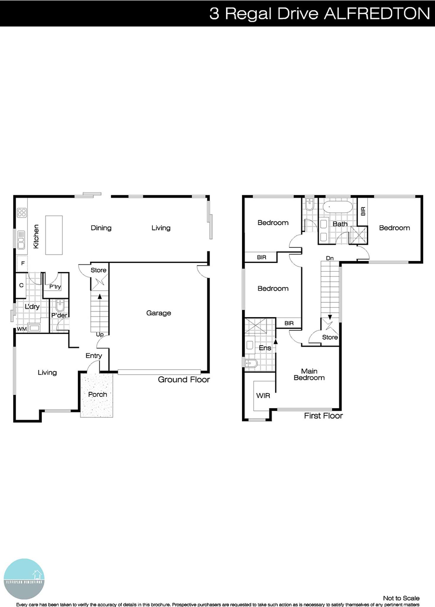 Floorplan of Homely house listing, 3 Regal Drive, Alfredton VIC 3350