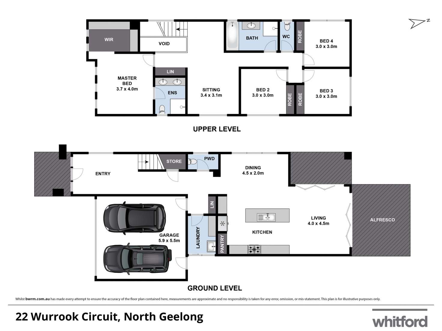 Floorplan of Homely house listing, 22 Wurrook Circuit, North Geelong VIC 3215