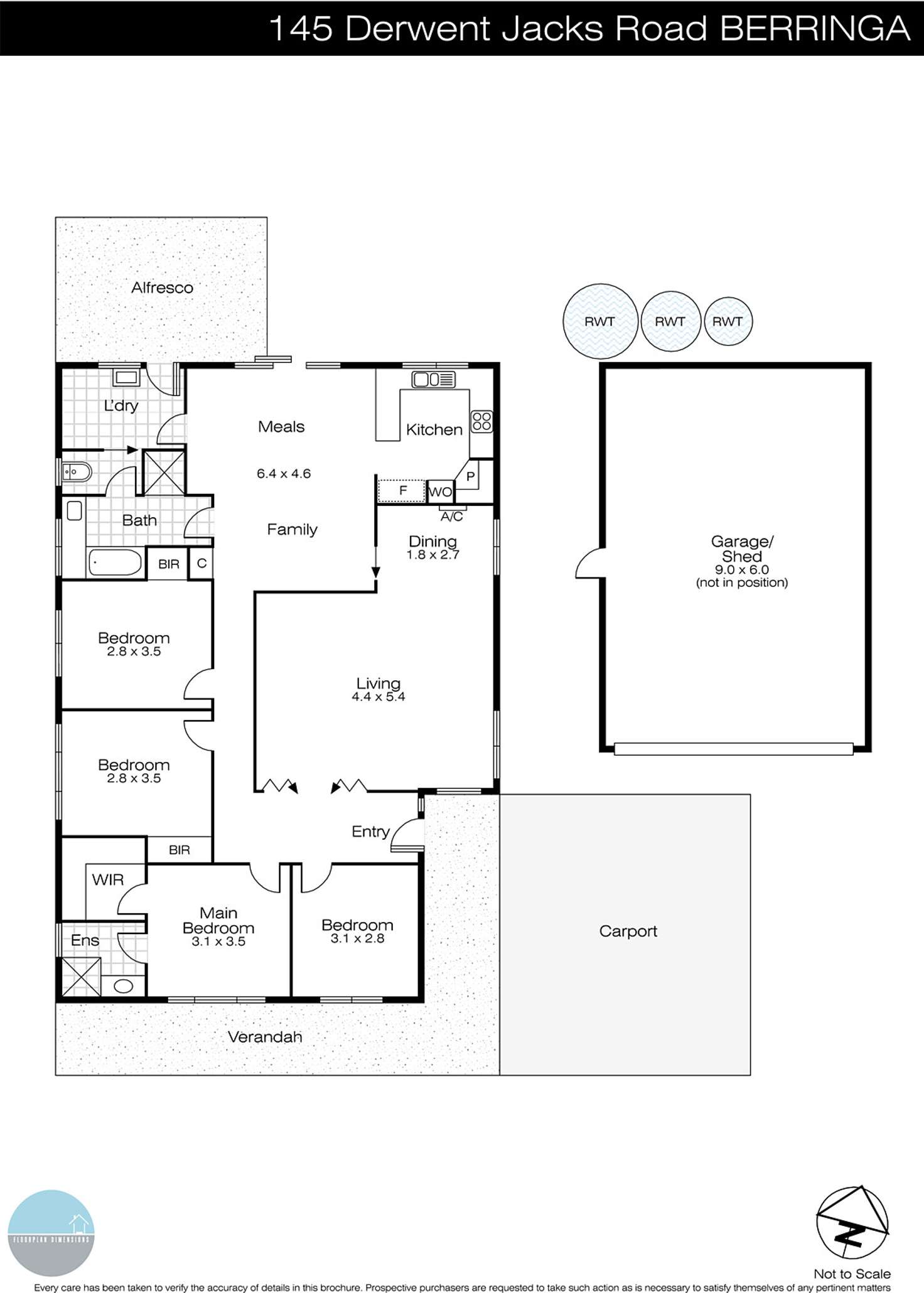 Floorplan of Homely house listing, 145 Derwent Jacks Road, Berringa VIC 3351