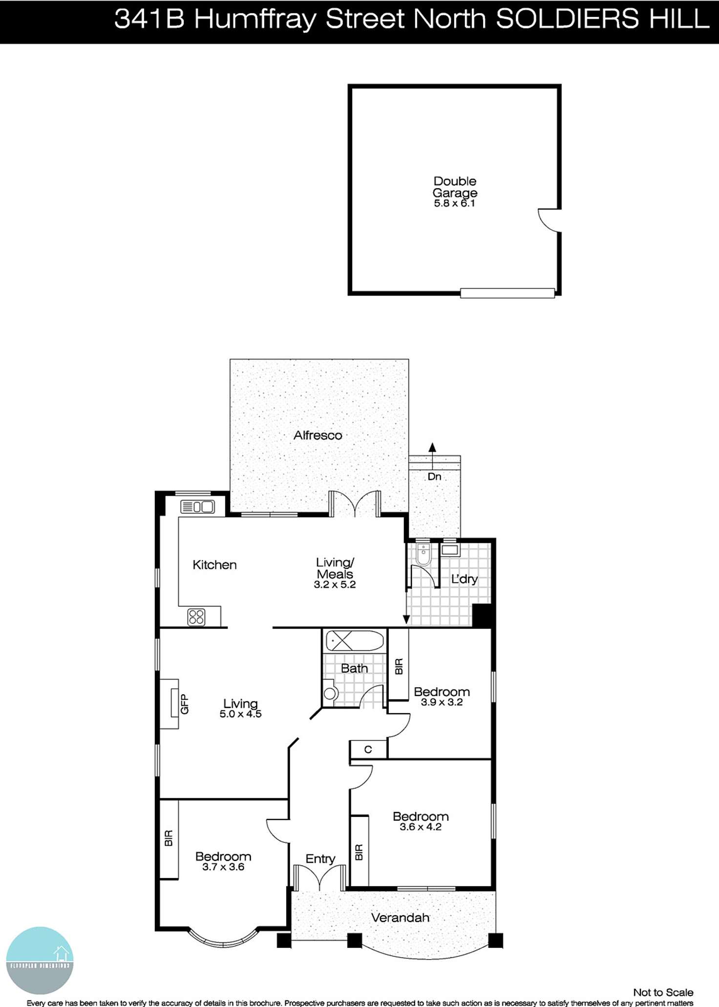 Floorplan of Homely house listing, 341B Humffray Street North, Brown Hill VIC 3350