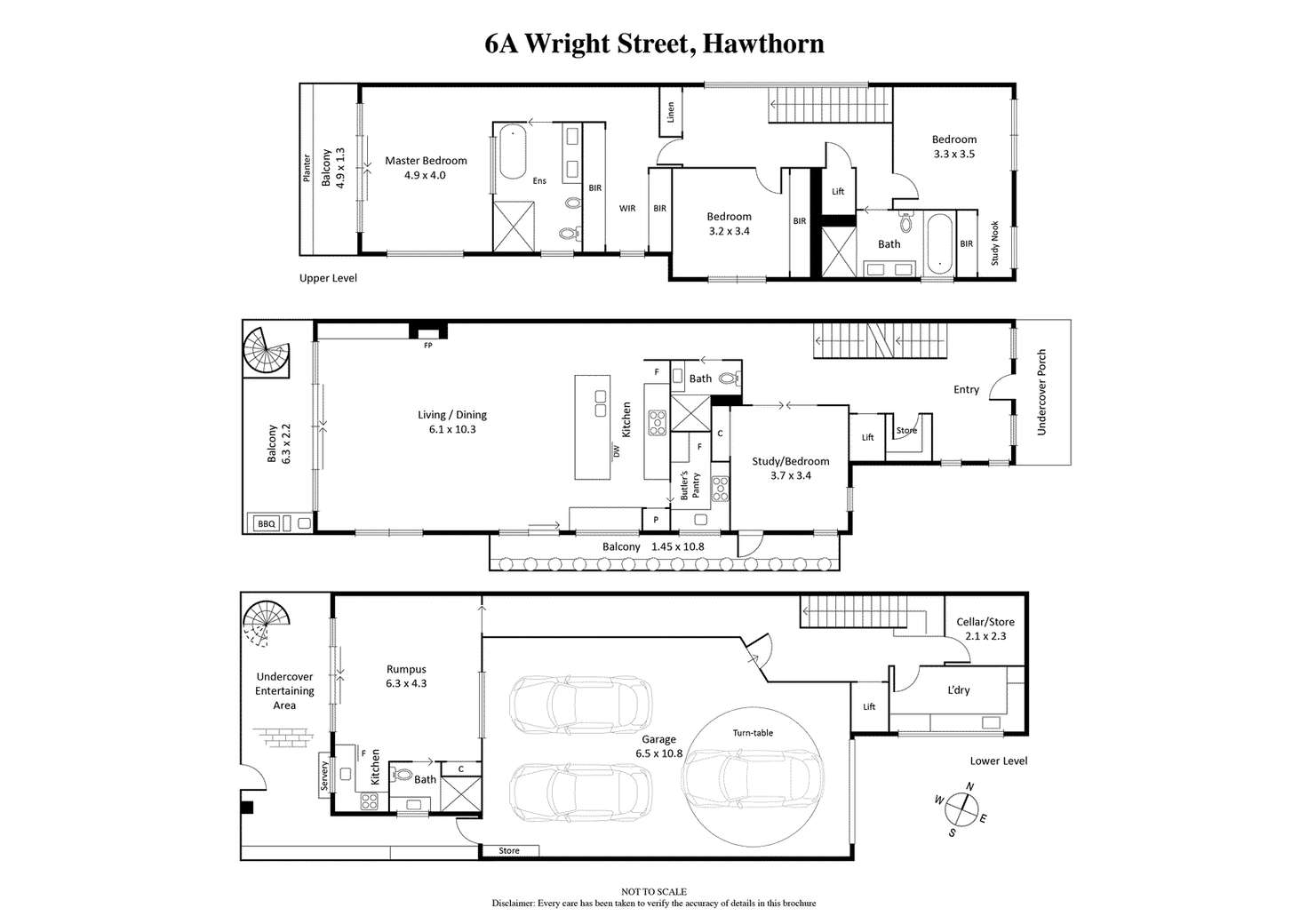 Floorplan of Homely house listing, 6 Wright Street, Hawthorn VIC 3122