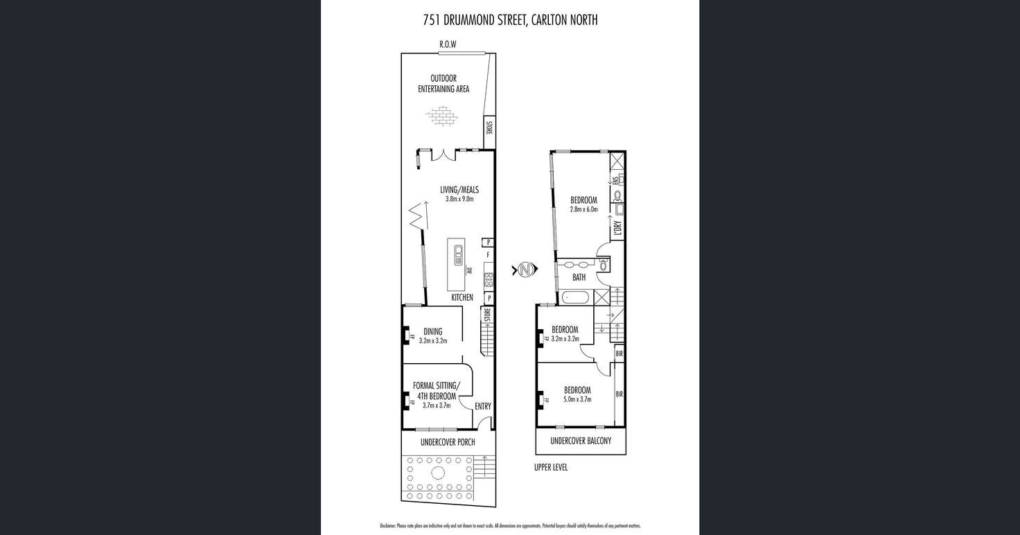 Floorplan of Homely house listing, 751 Drummond Street, Carlton North VIC 3054