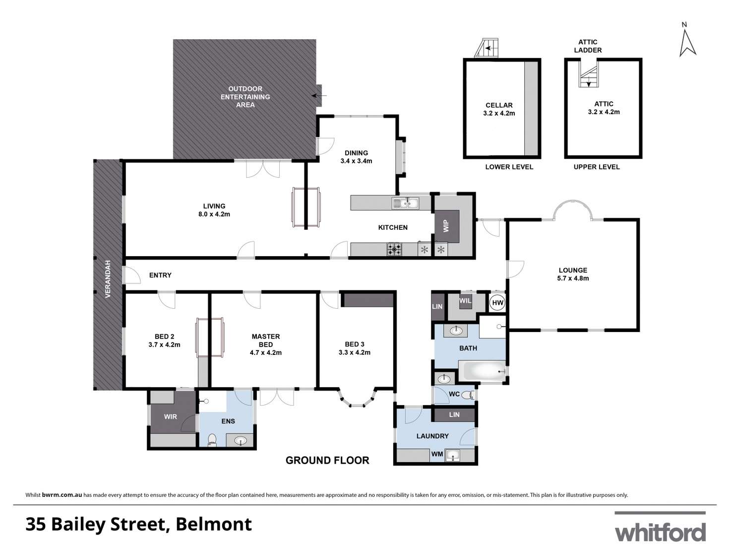 Floorplan of Homely house listing, 35 Bailey Street, Belmont VIC 3216