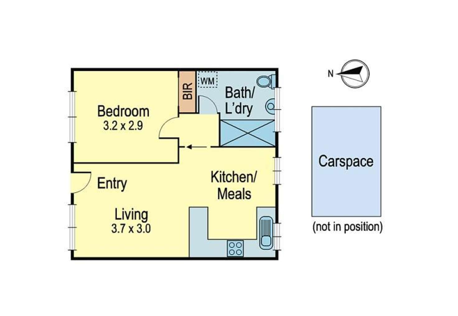 Floorplan of Homely apartment listing, 3/150 Grange Road, Alphington VIC 3078