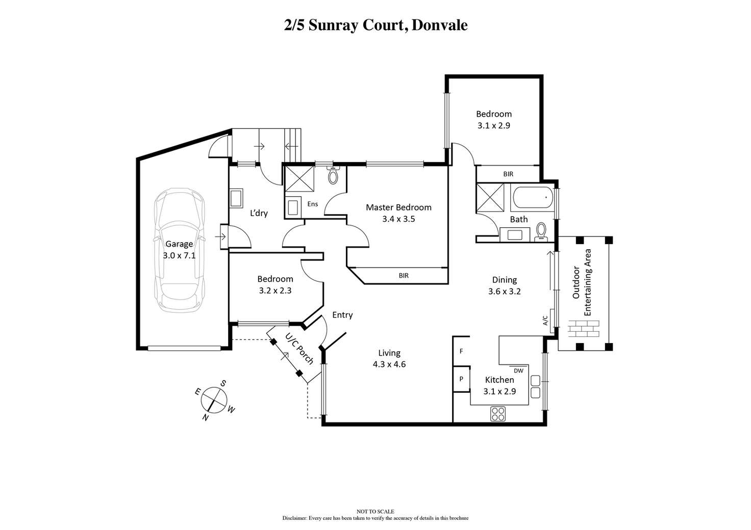 Floorplan of Homely unit listing, 2/5 Sunray Court, Donvale VIC 3111